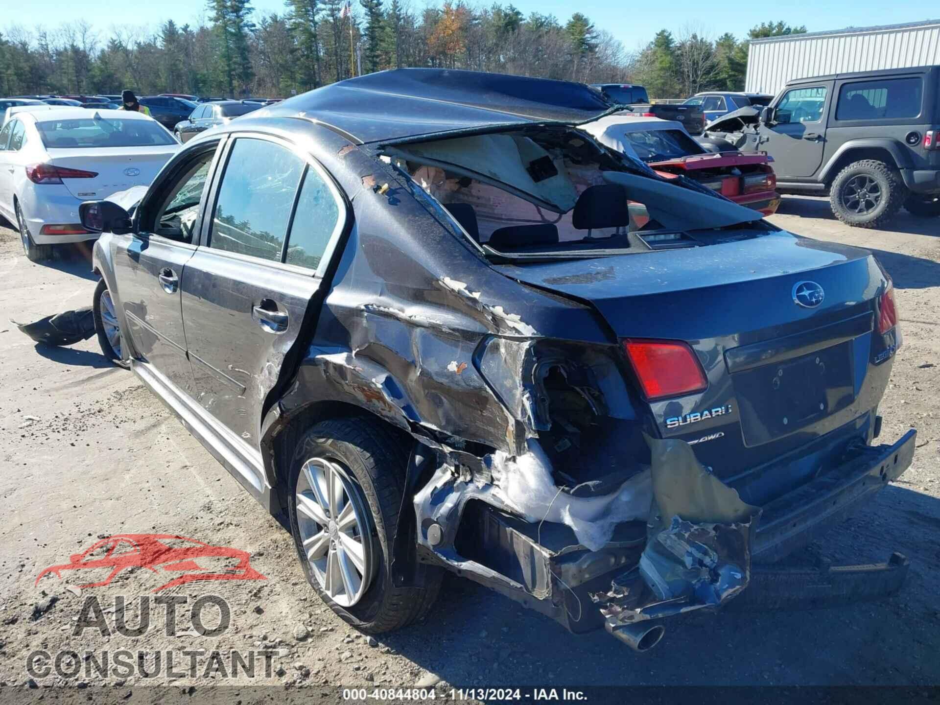 SUBARU LEGACY 2012 - 4S3BMCB66C3027996