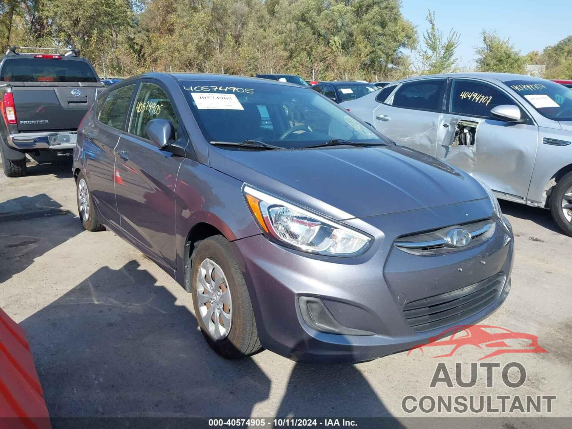 HYUNDAI ACCENT 2017 - KMHCT5AE9HU325029