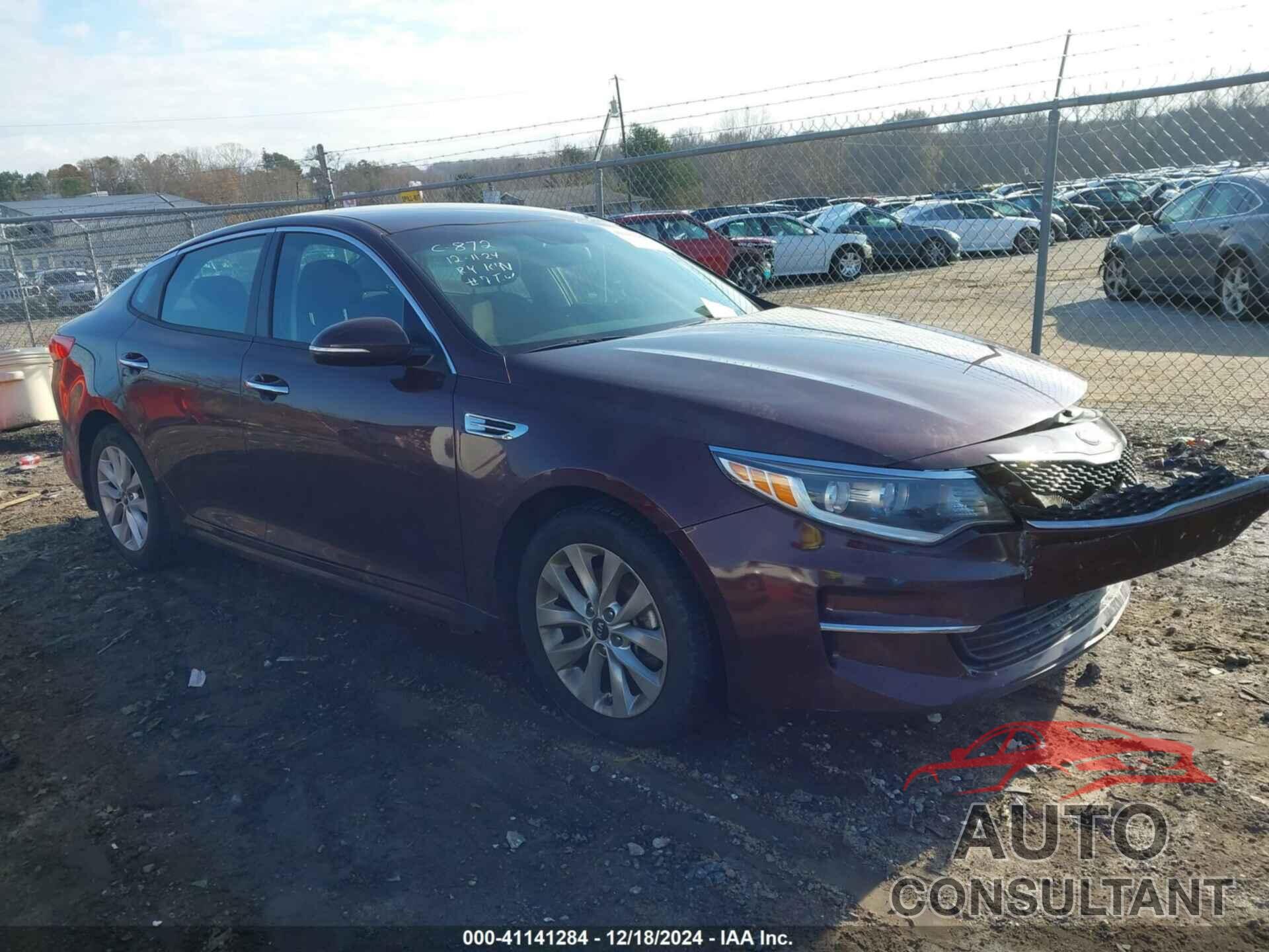 KIA OPTIMA 2018 - 5XXGT4L37JG272418