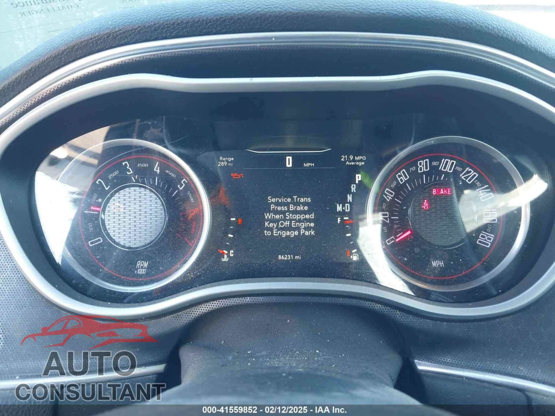DODGE CHALLENGER 2016 - 2C3CDZFJ9GH299987