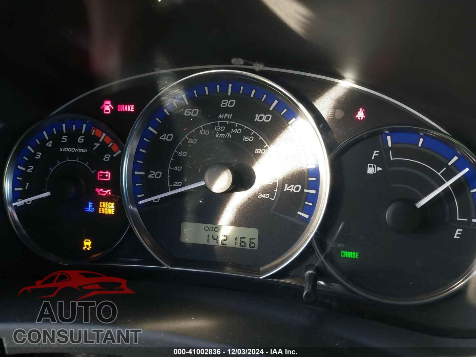 SUBARU FORESTER 2012 - JF2SHBBC3CG457855