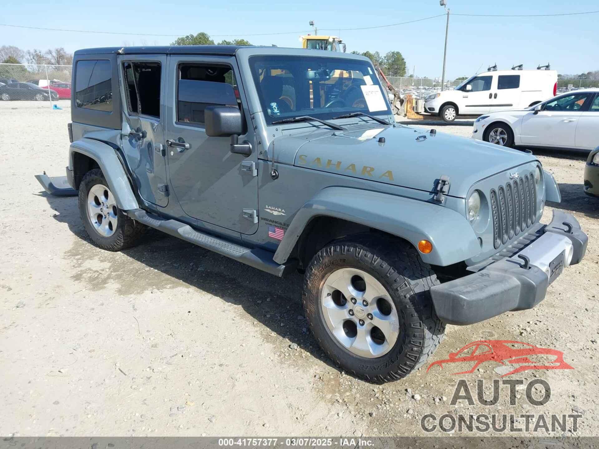 JEEP WRANGLER UNLIMITED 2014 - 1C4HJWEG7EL104869