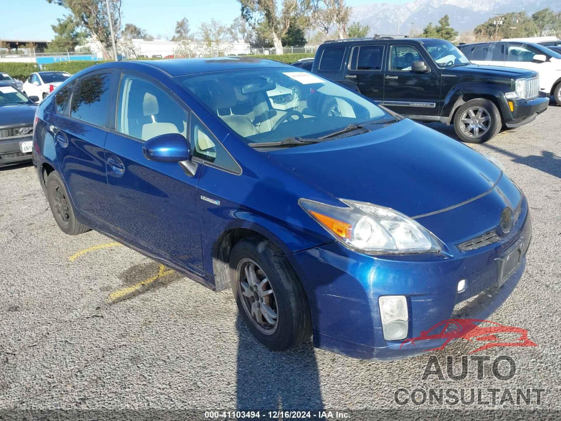 TOYOTA PRIUS 2010 - JTDKN3DU9A0211823