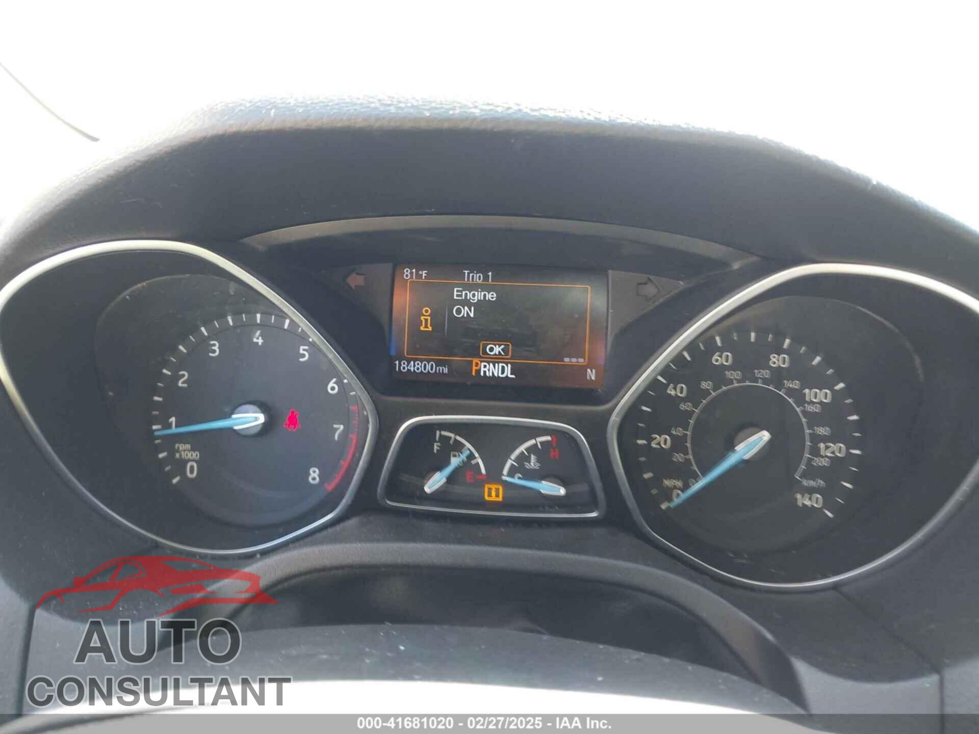 FORD FOCUS 2015 - 1FADP3F22FL354428