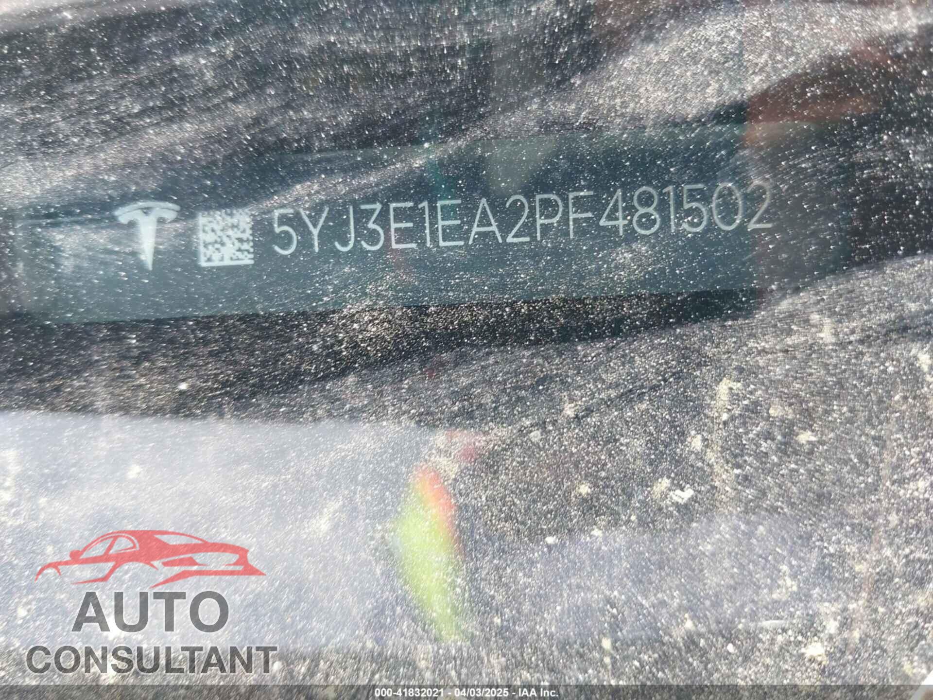 TESLA MODEL 3 2023 - 5YJ3E1EA2PF481502