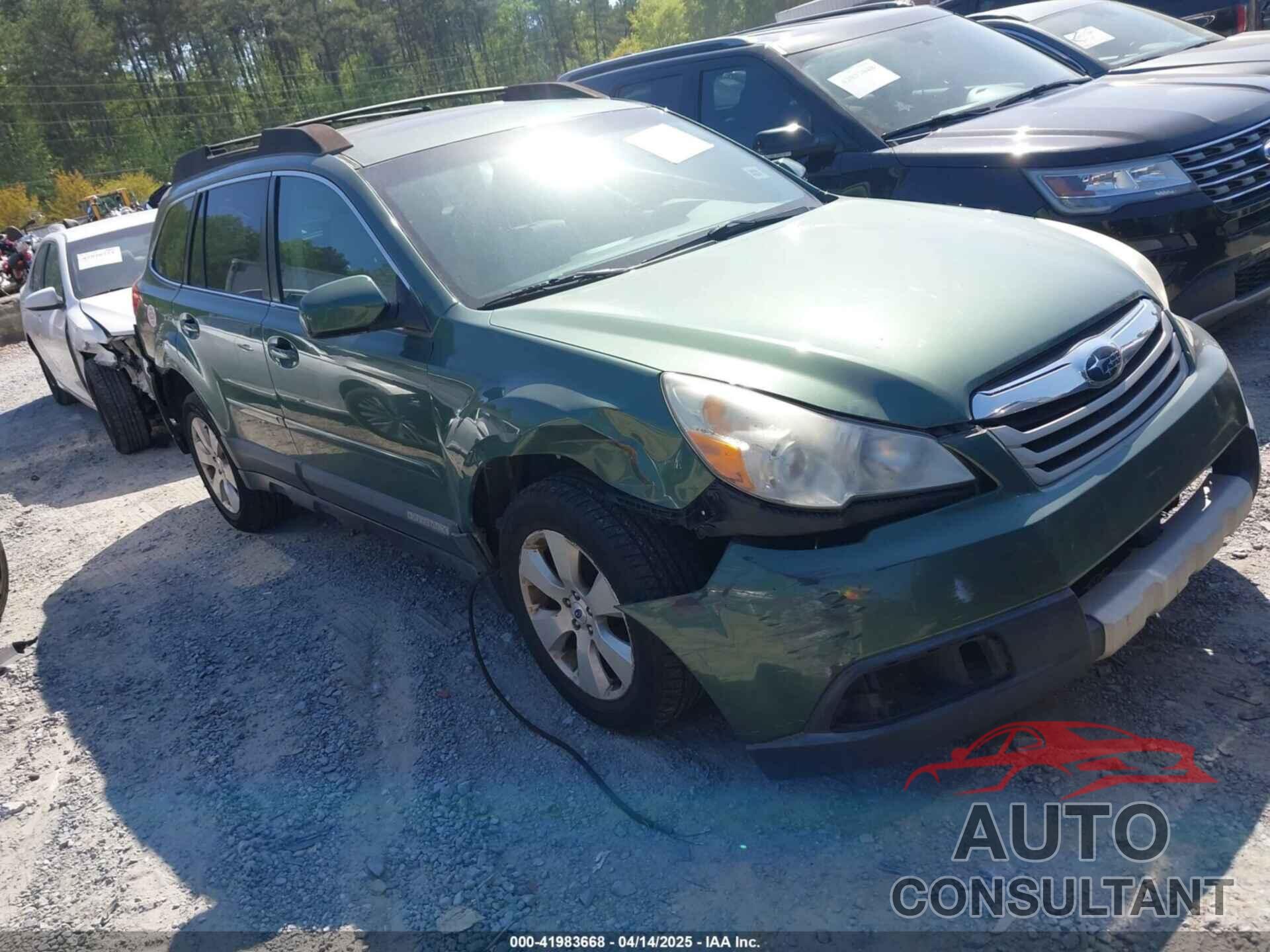SUBARU OUTBACK 2011 - 4S4BRBKC6B3422322