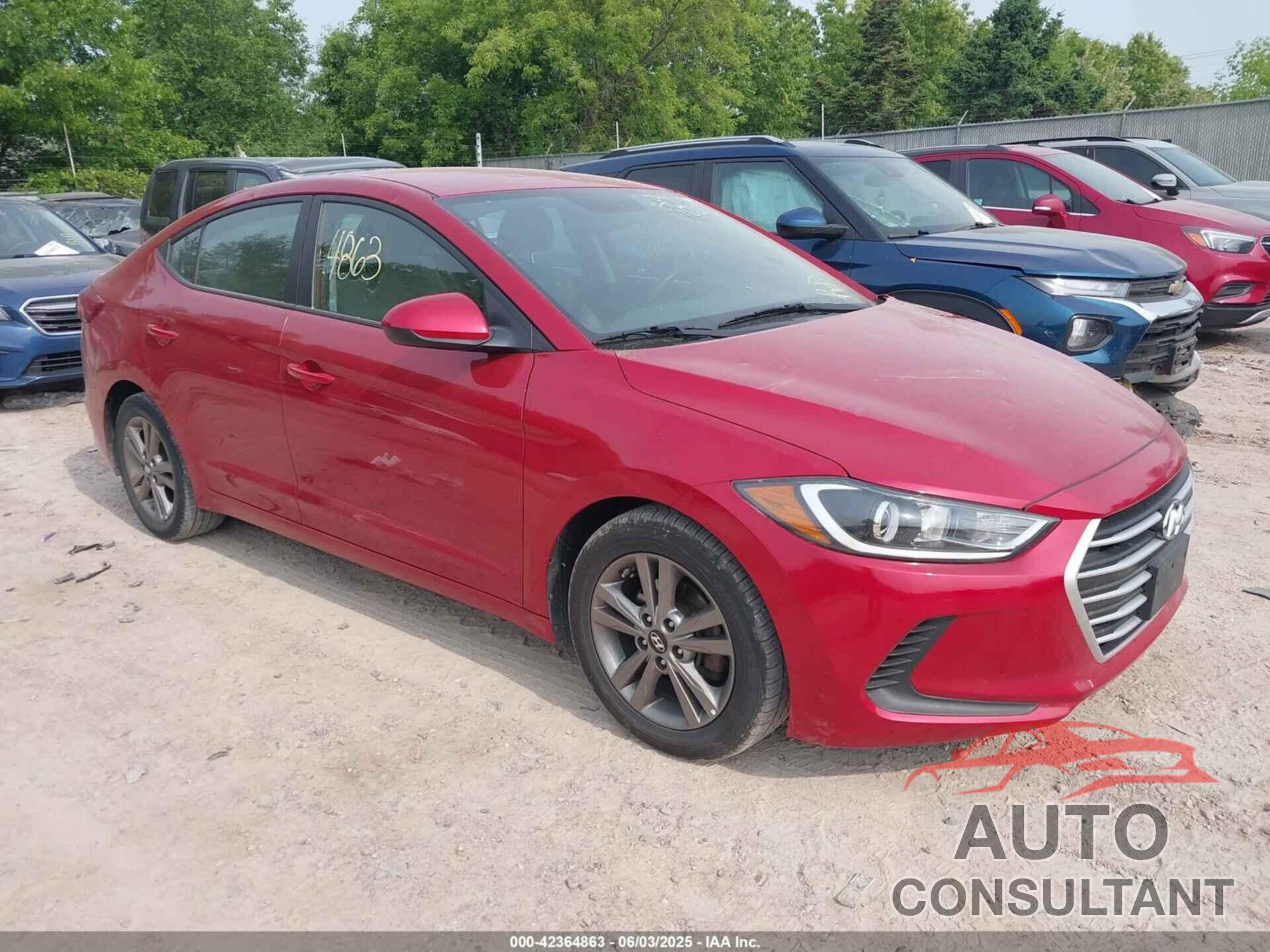 HYUNDAI ELANTRA 2018 - 5NPD84LF8JH258191