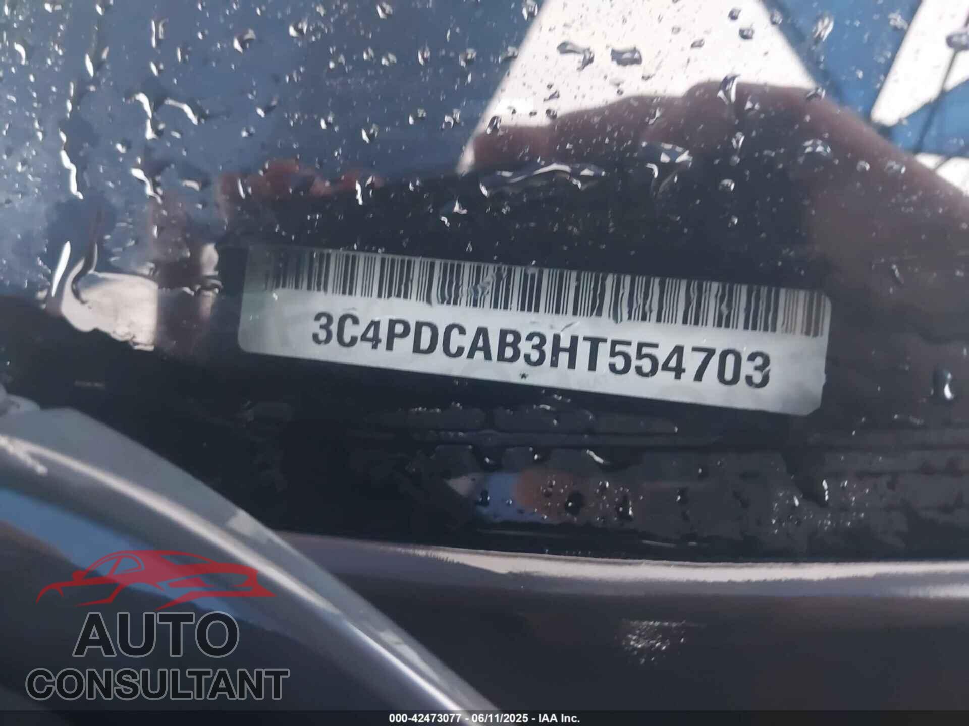 DODGE JOURNEY 2017 - 3C4PDCAB3HT554703