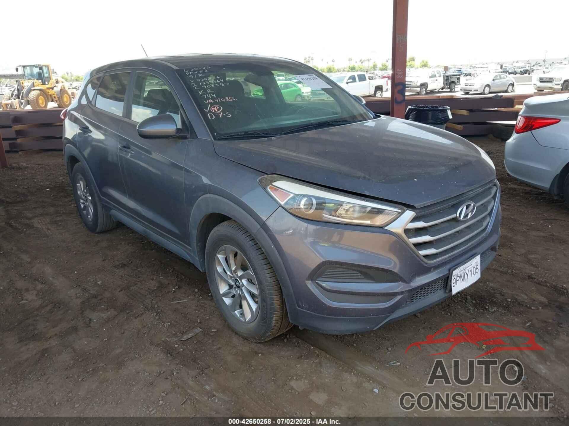 HYUNDAI TUCSON 2017 - KM8J23A47HU420856
