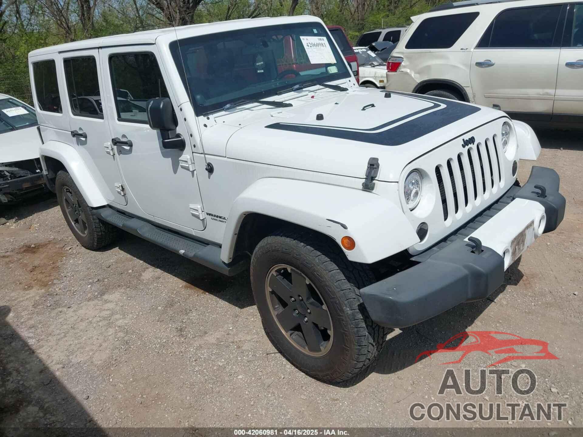 JEEP WRANGLER UNLIMITED 2012 - 1C4HJWEG3CL254944