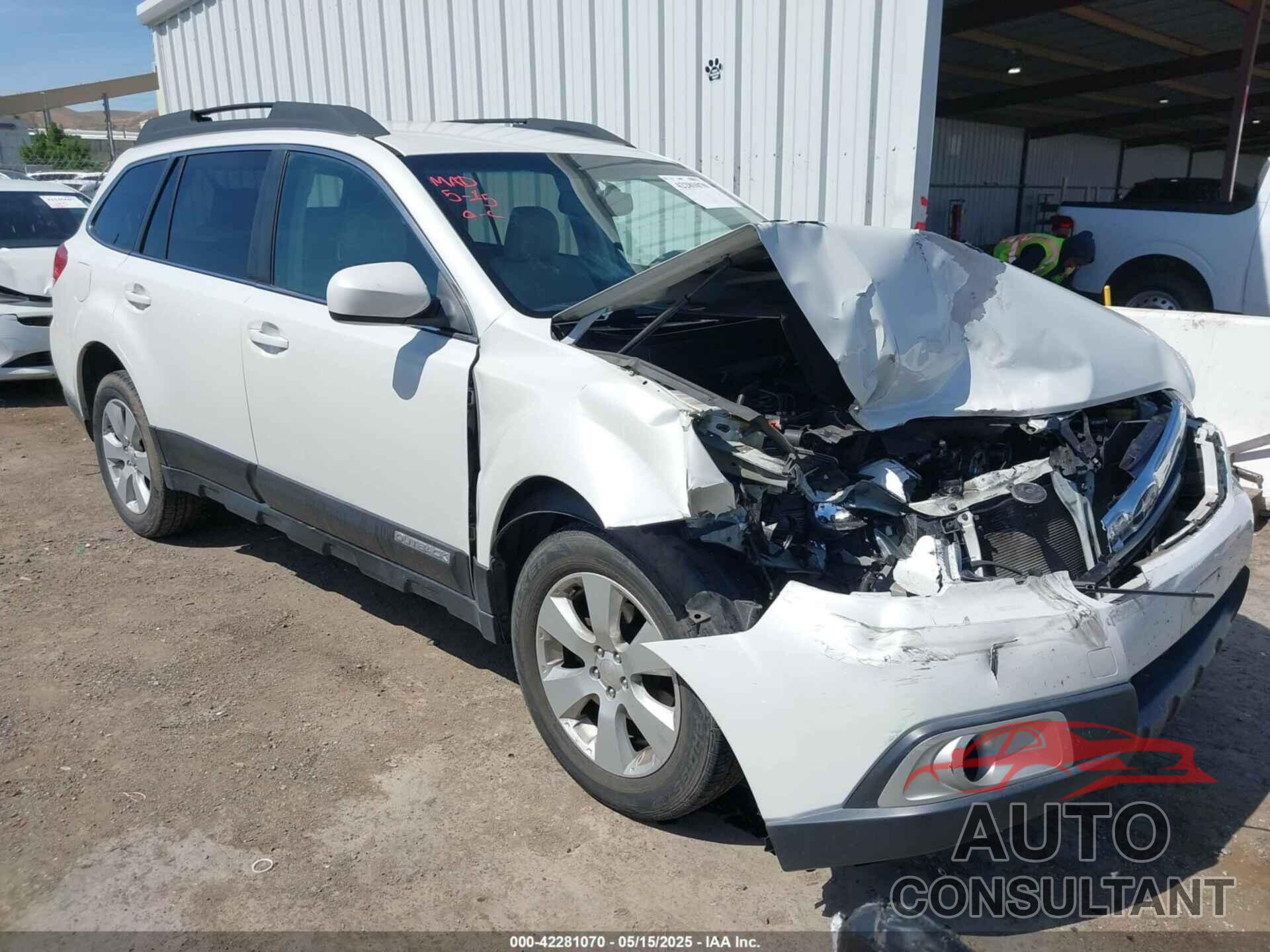 SUBARU OUTBACK 2012 - 4S4BRBCC9C3282475