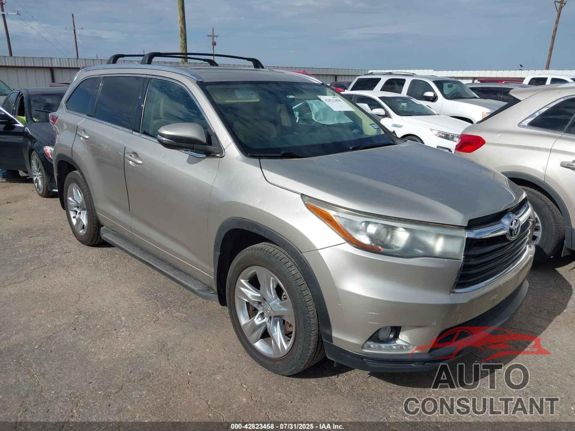 TOYOTA HIGHLANDER 2015 - 5TDYKRFH3FS094413