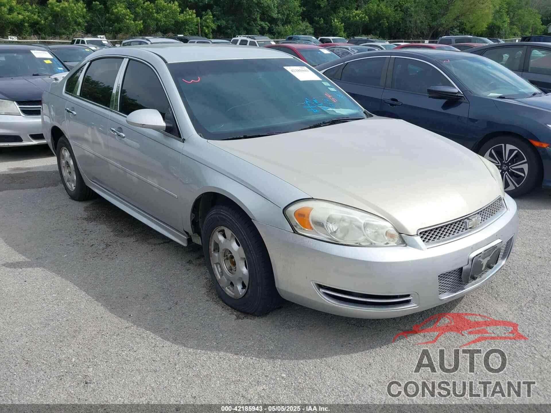 CHEVROLET IMPALA 2012 - 2G1WF5E33C1116349