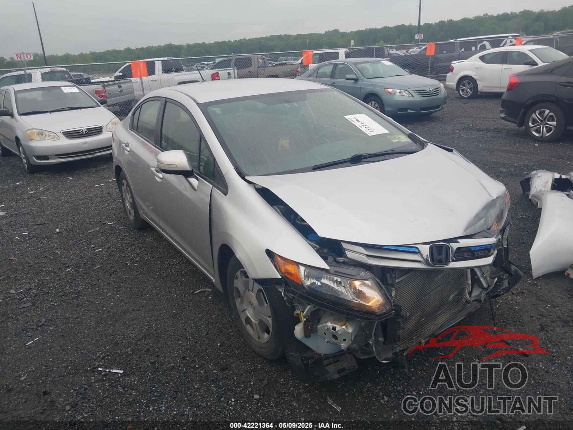 HONDA CIVIC HYBRID 2012 - JHMFB4F3XCS007123