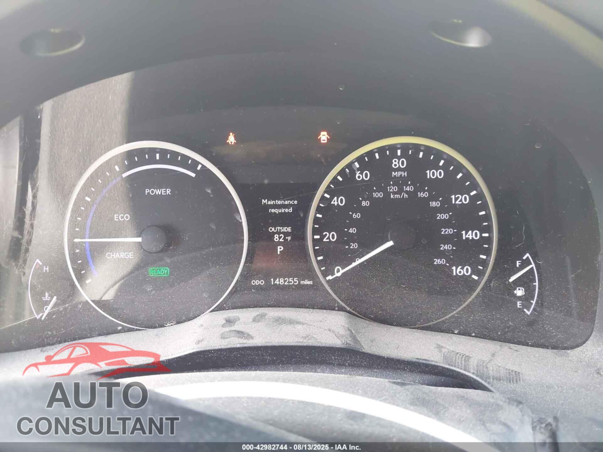 LEXUS ES 300H 2013 - JTHBW1GG9D2009921