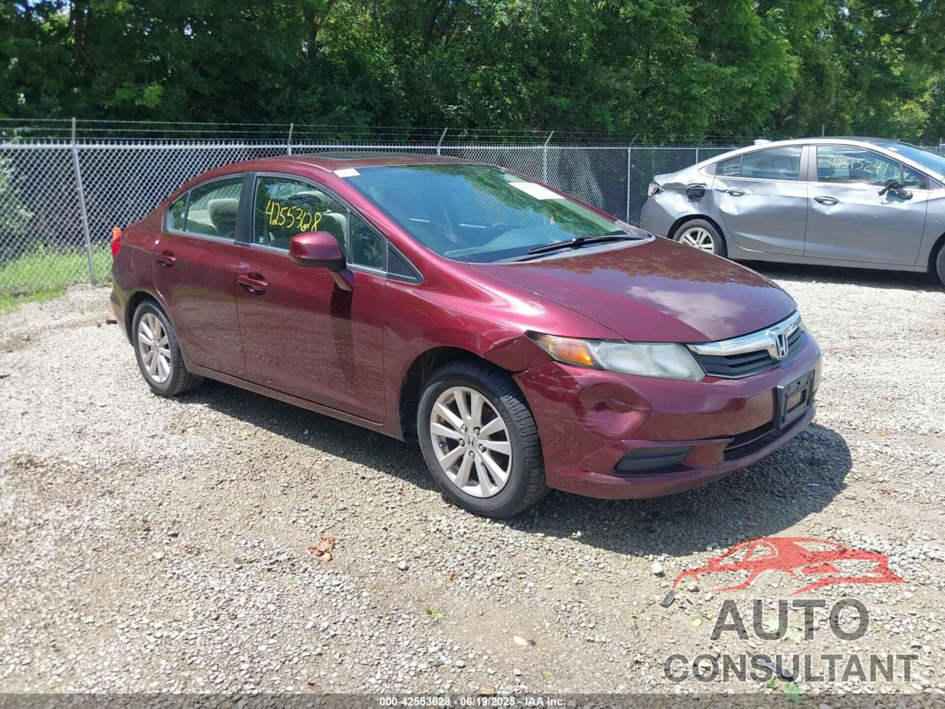 HONDA CIVIC 2012 - 19XFB2F8XCE089195