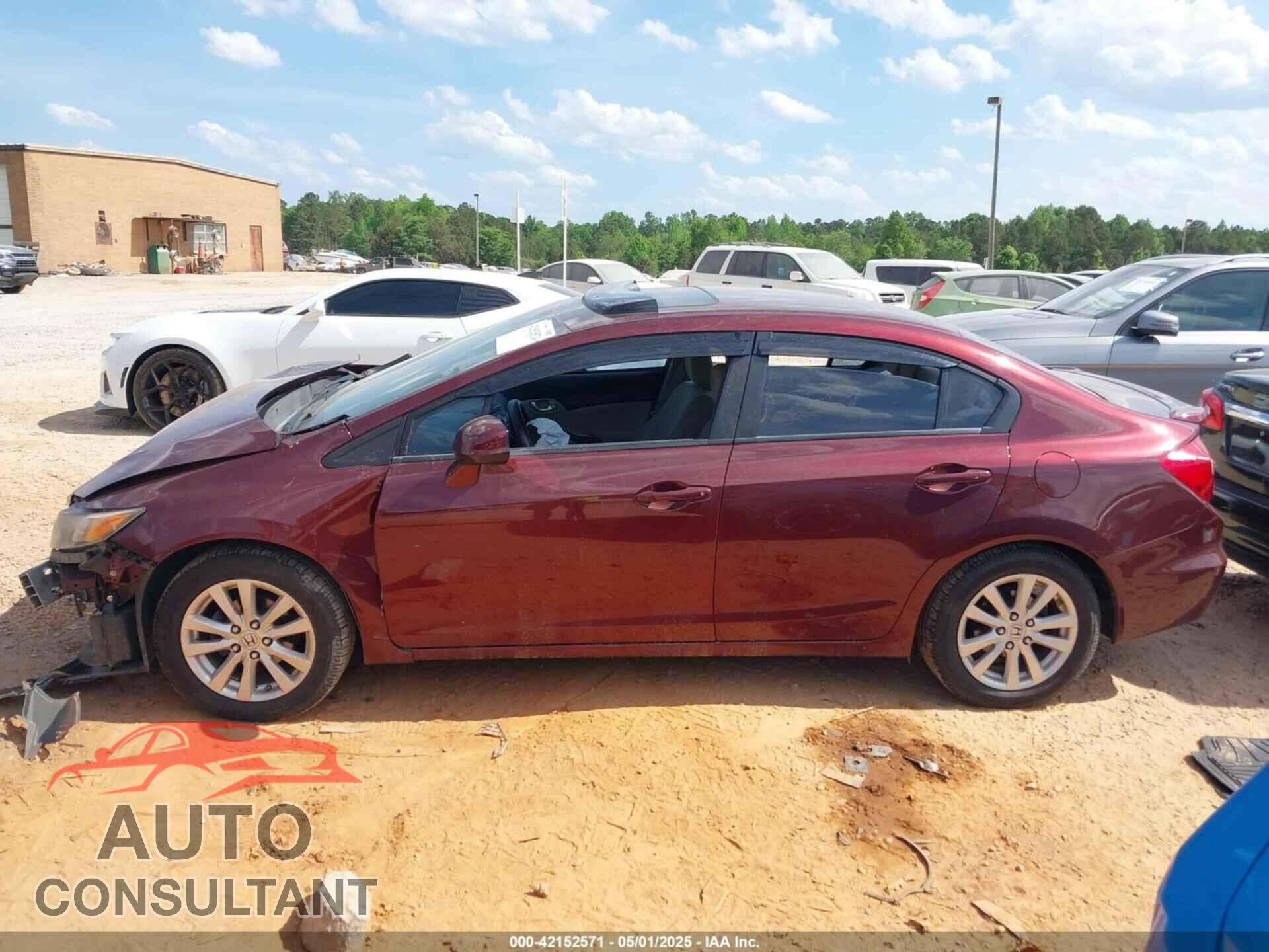 HONDA CIVIC 2012 - 19XFB2F83CE322429