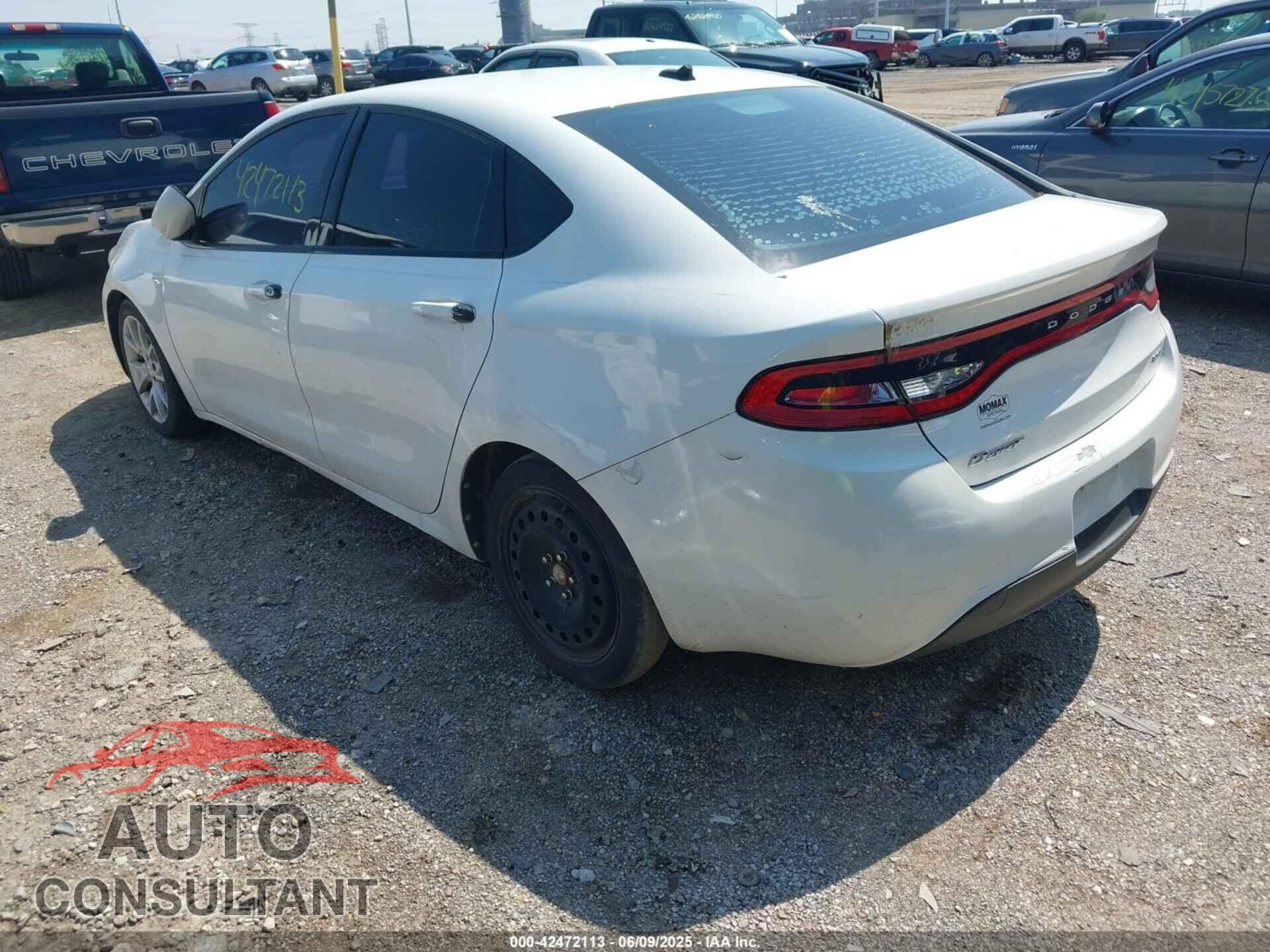 DODGE DART 2013 - 1C3CDFBA8DD205885