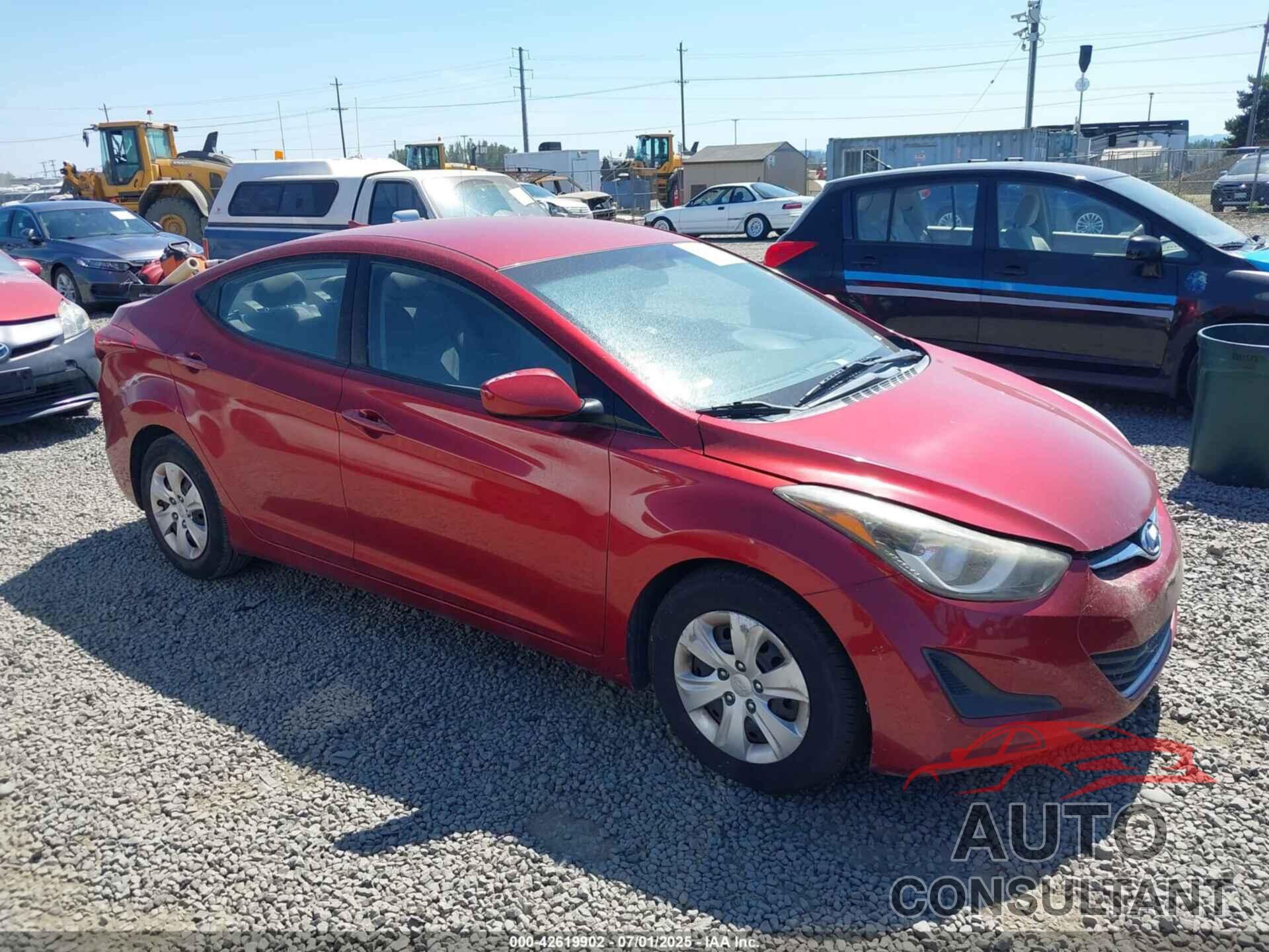 HYUNDAI ELANTRA 2016 - 5NPDH4AE5GH698985