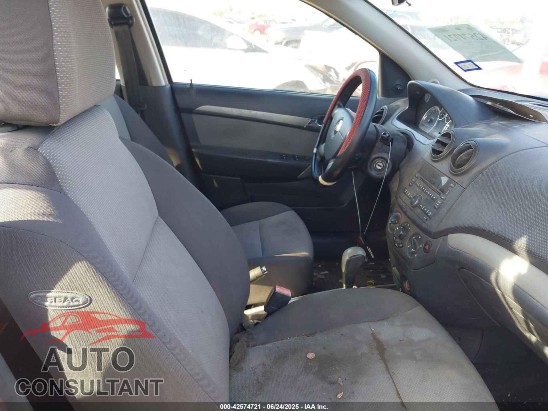 CHEVROLET AVEO 2009 - KL1TD66E49B628093