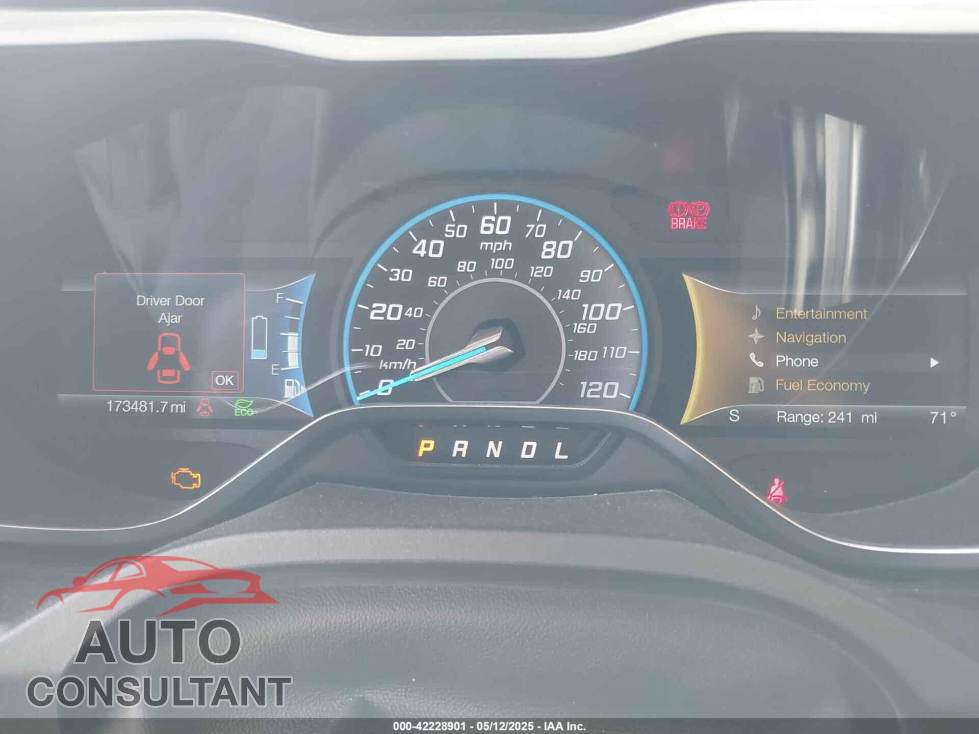 FORD C-MAX HYBRID 2017 - 1FADP5DU5HL118729