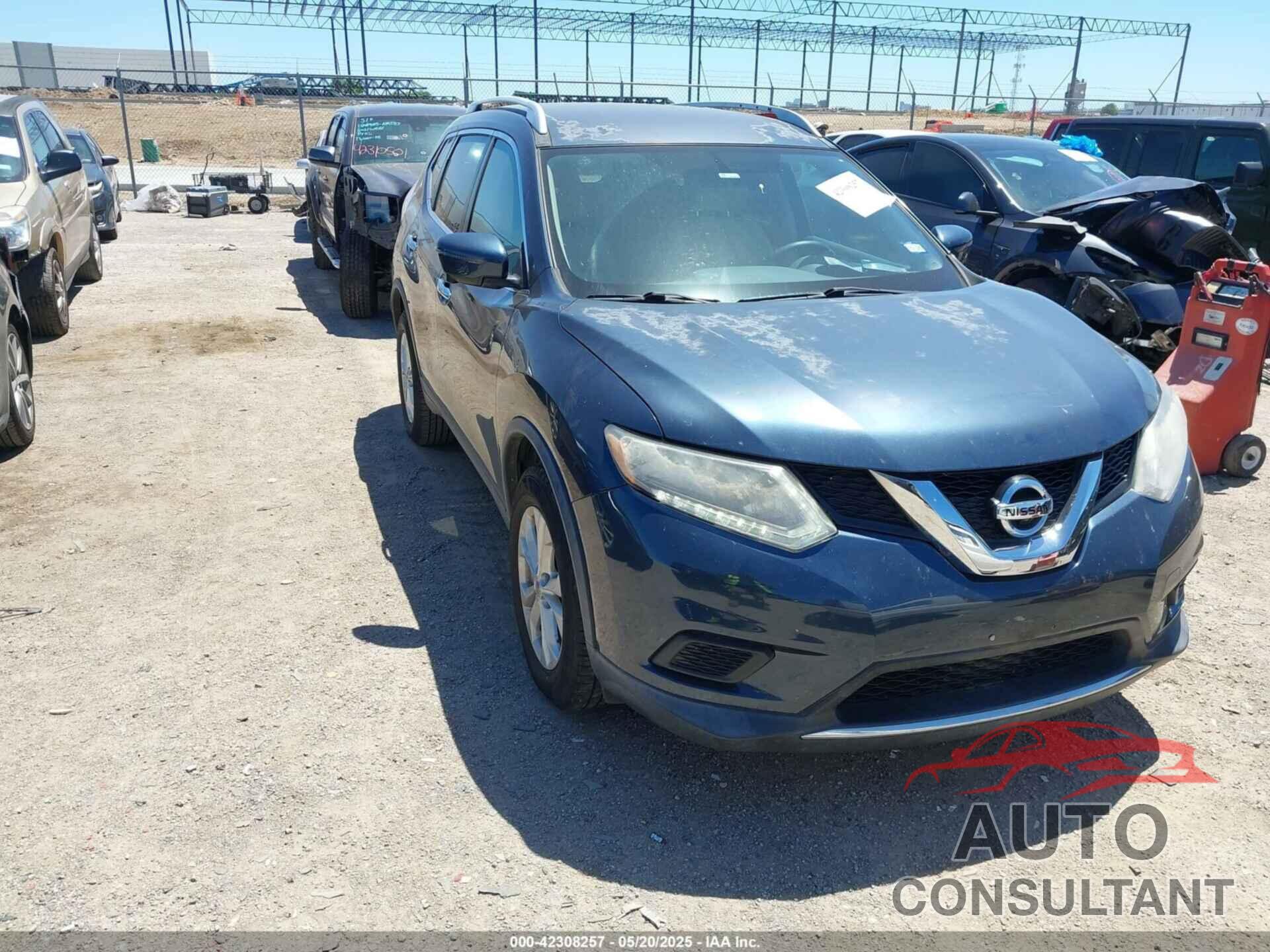 NISSAN ROGUE 2016 - KNMAT2MT7GP659268