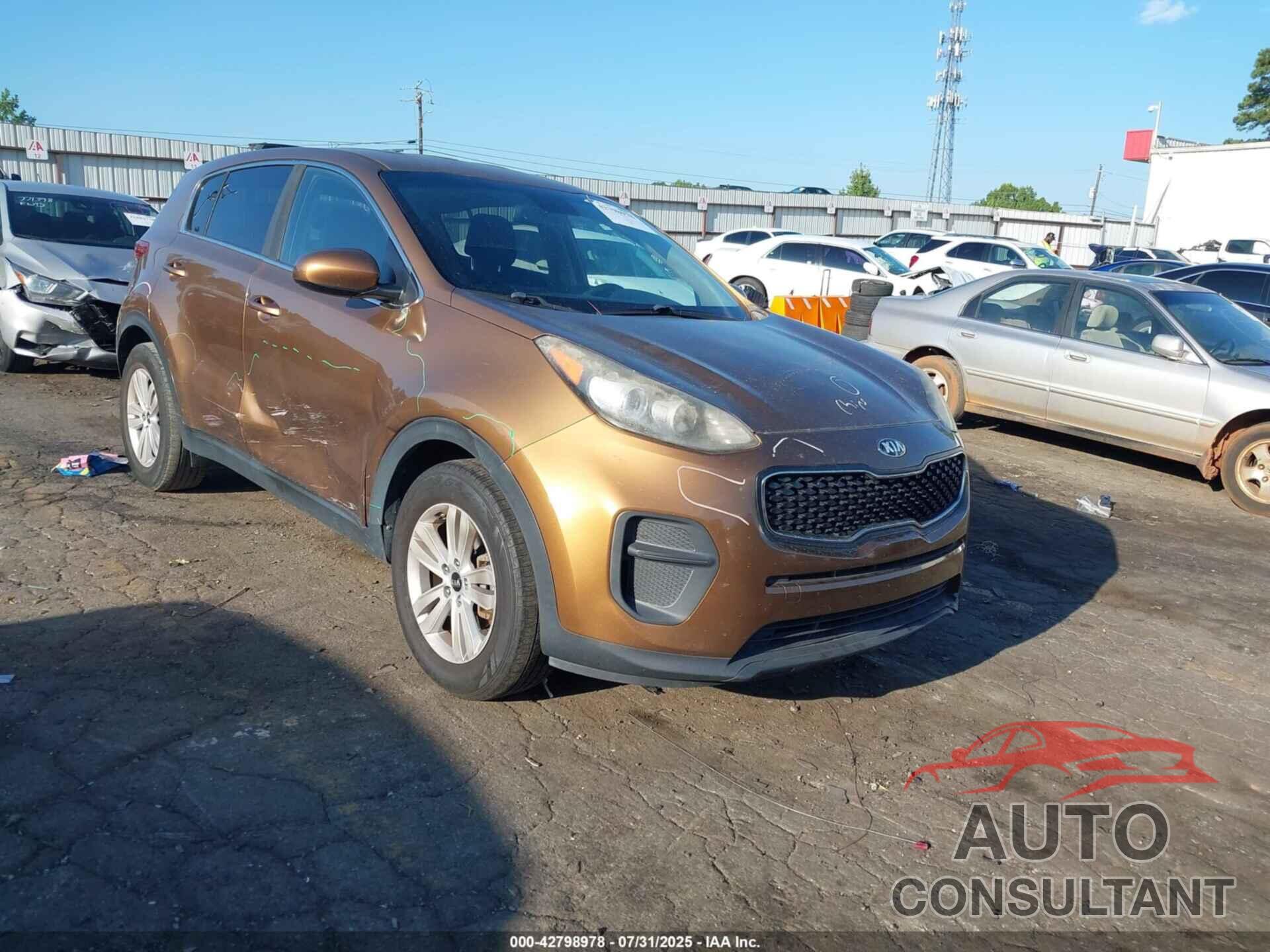 KIA SPORTAGE 2017 - KNDPM3AC4H7148734