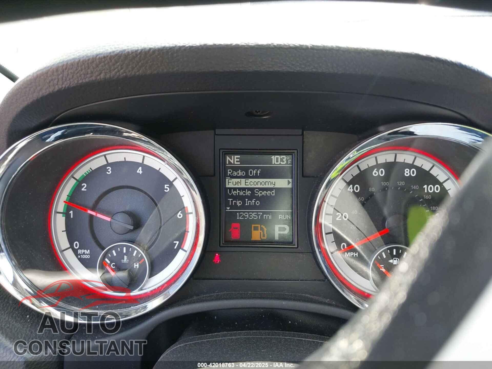 DODGE DURANGO 2012 - 1C4SDJCT1CC295010