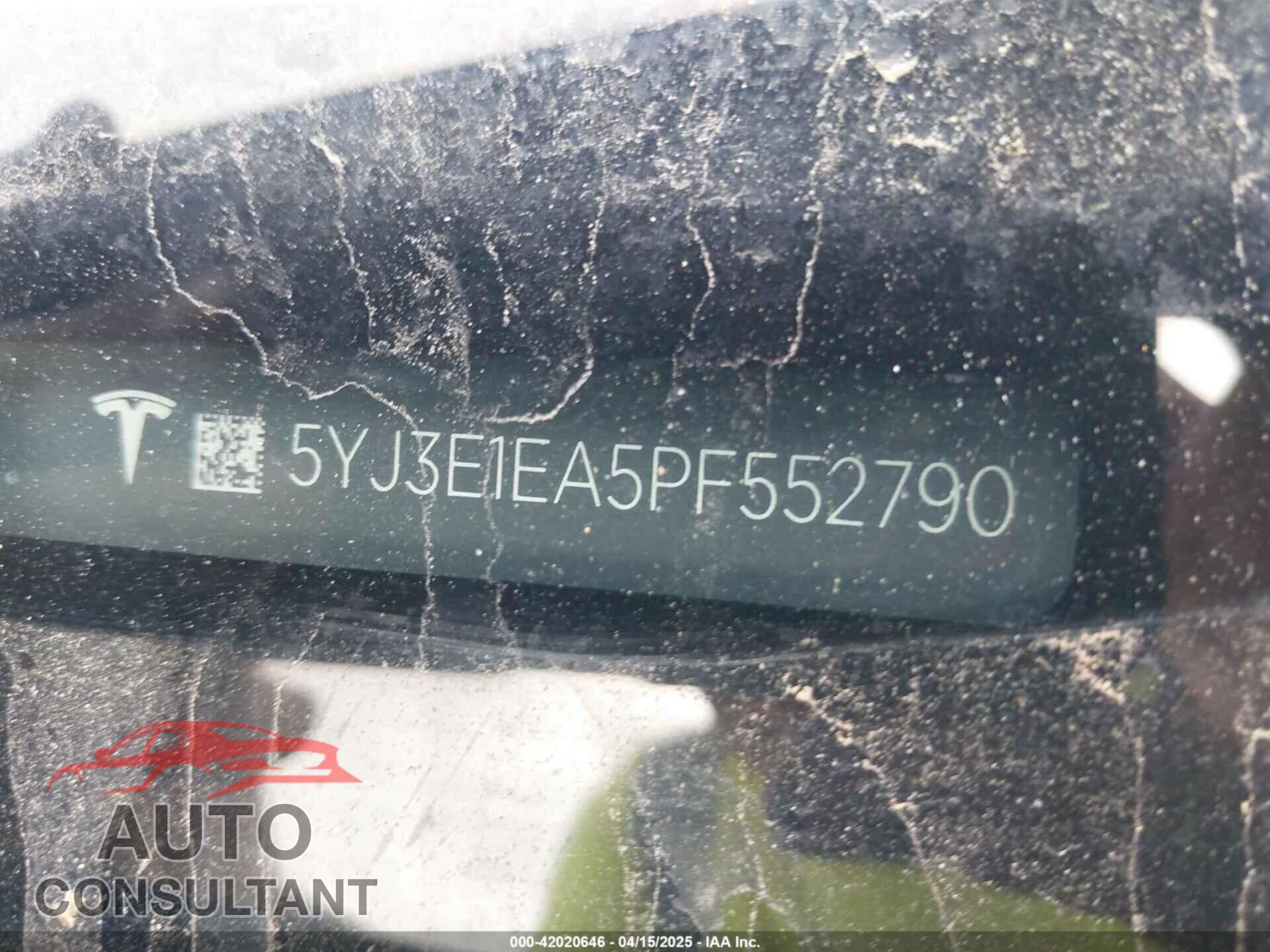 TESLA MODEL 3 2023 - 5YJ3E1EA5PF552790