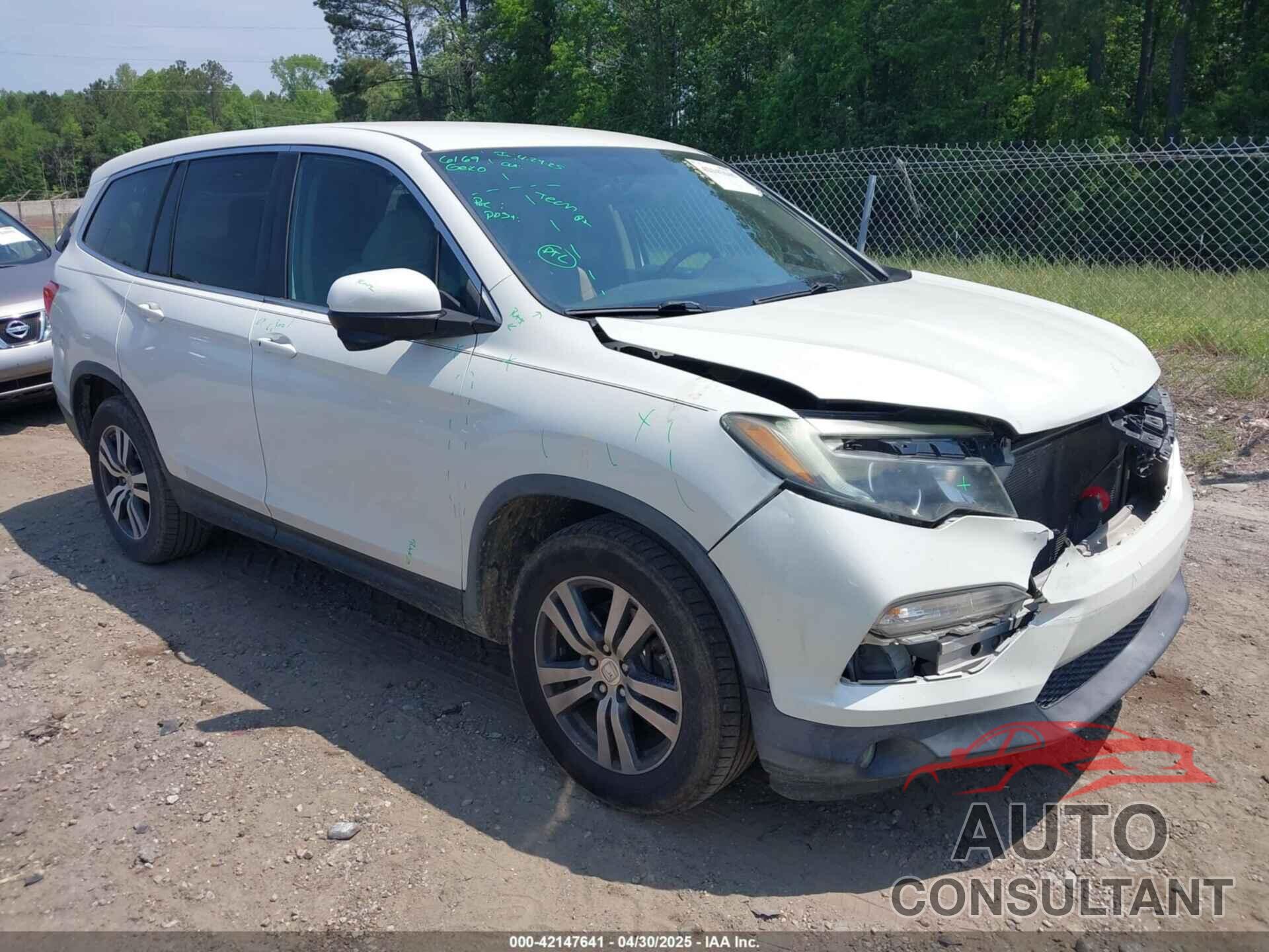 HONDA PILOT 2016 - 5FNYF5H38GB009876