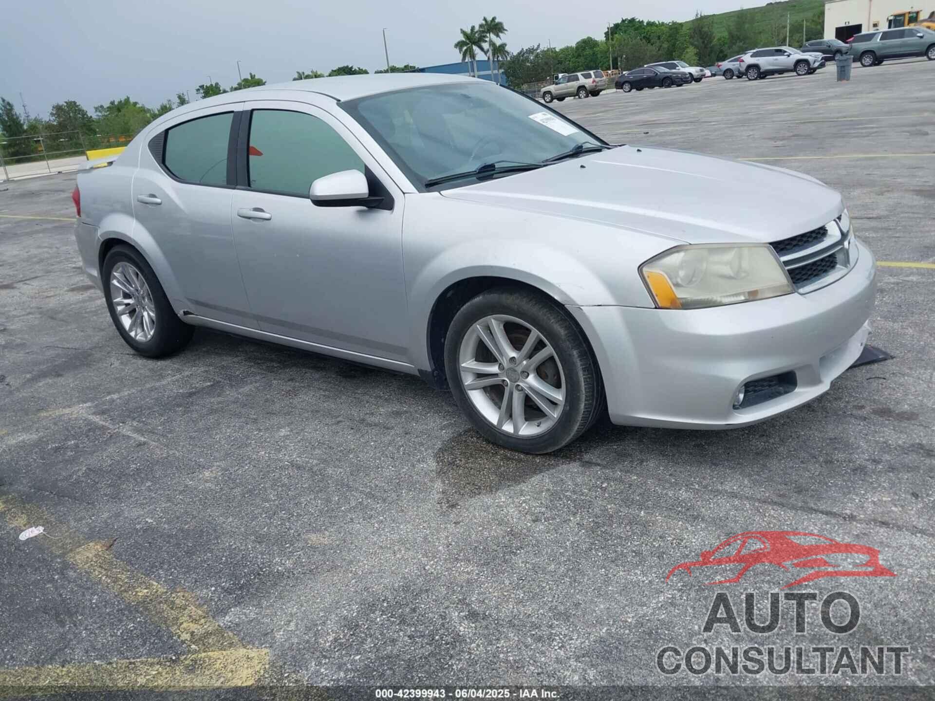DODGE AVENGER 2012 - 1C3CDZEGXCN312639