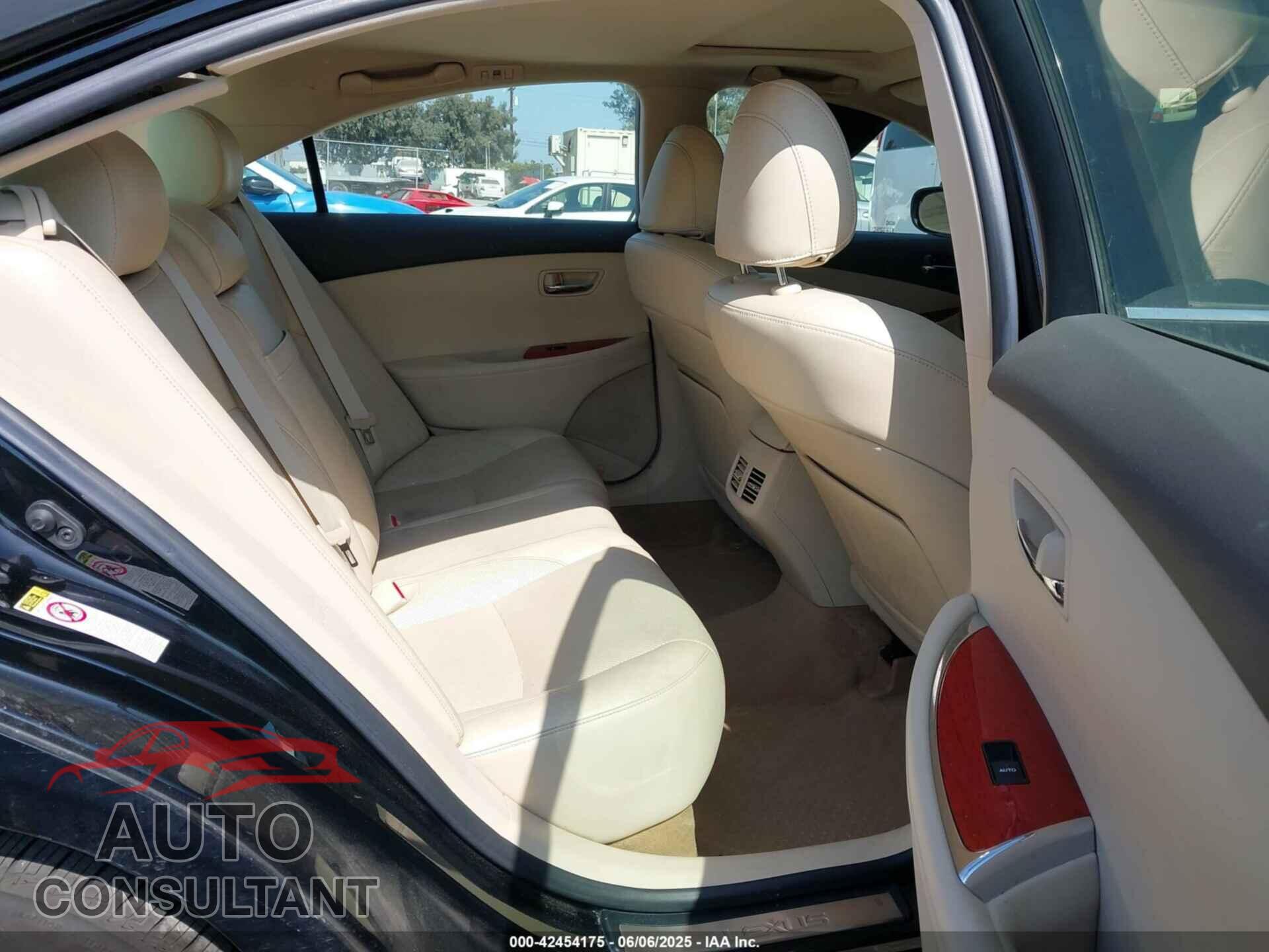 LEXUS ES 350 2012 - JTHBK1EG2C2510789