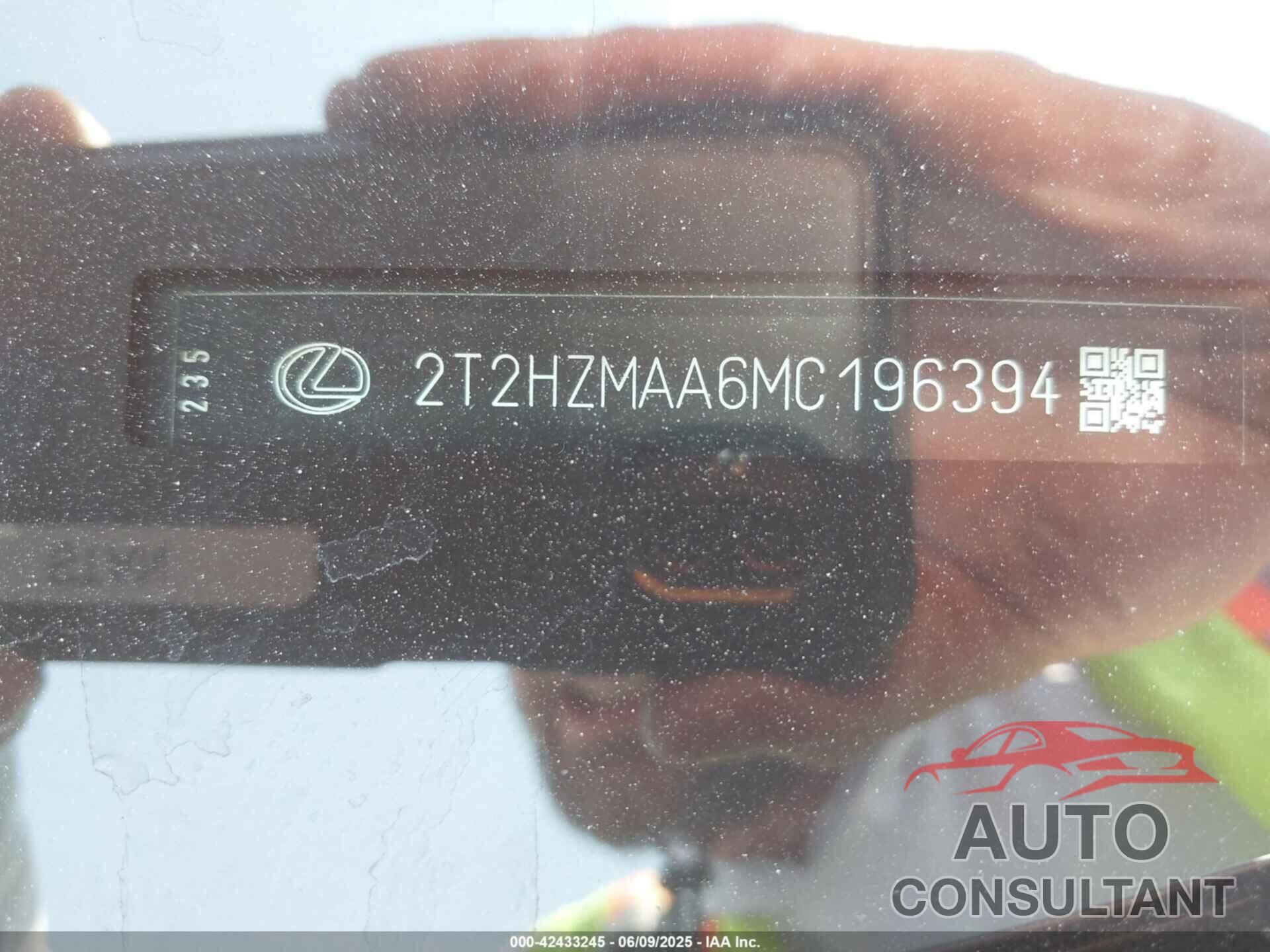 LEXUS RX 350 2021 - 2T2HZMAA6MC196394
