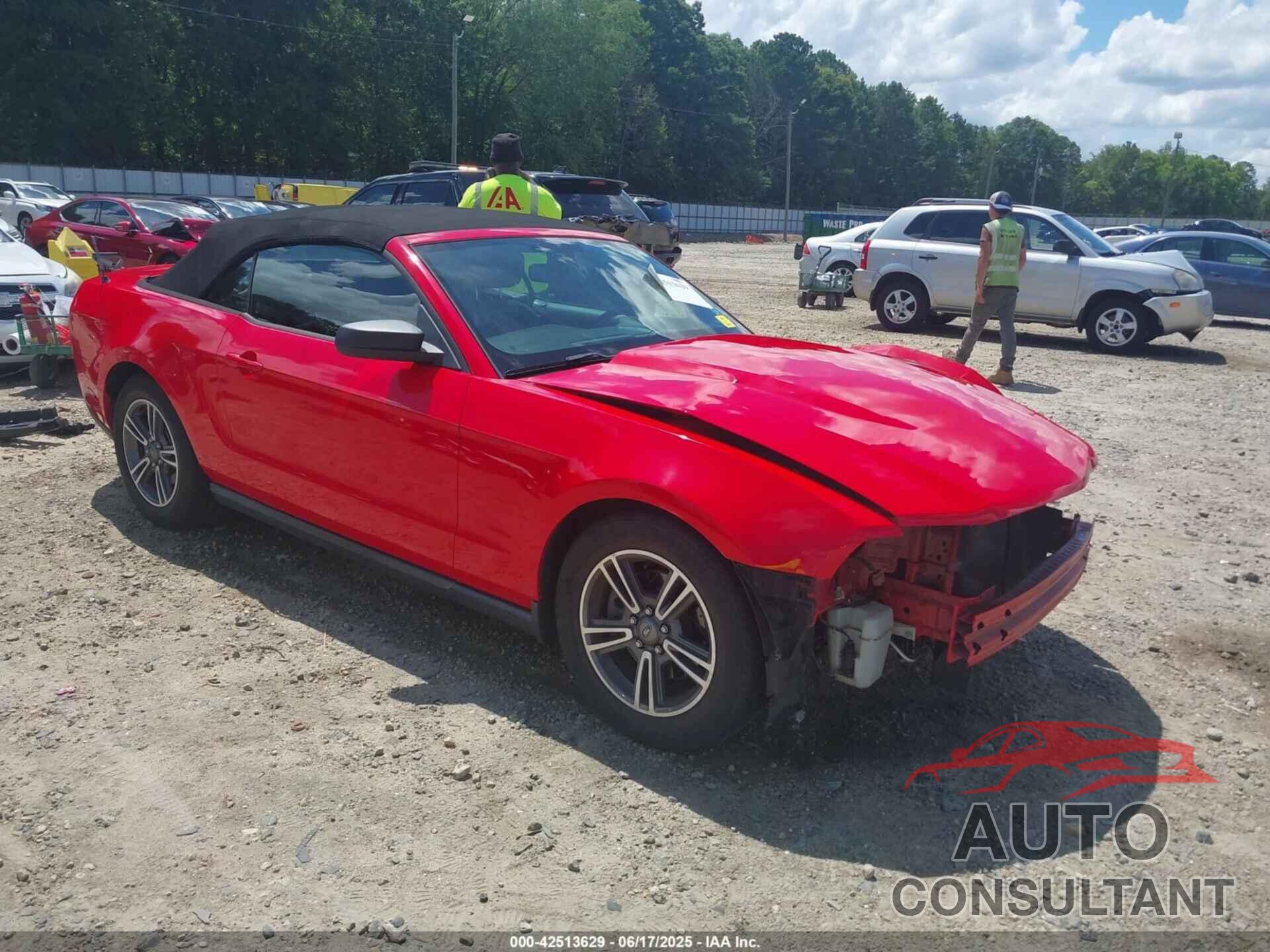 FORD MUSTANG 2012 - 1ZVBP8EM0C5205384