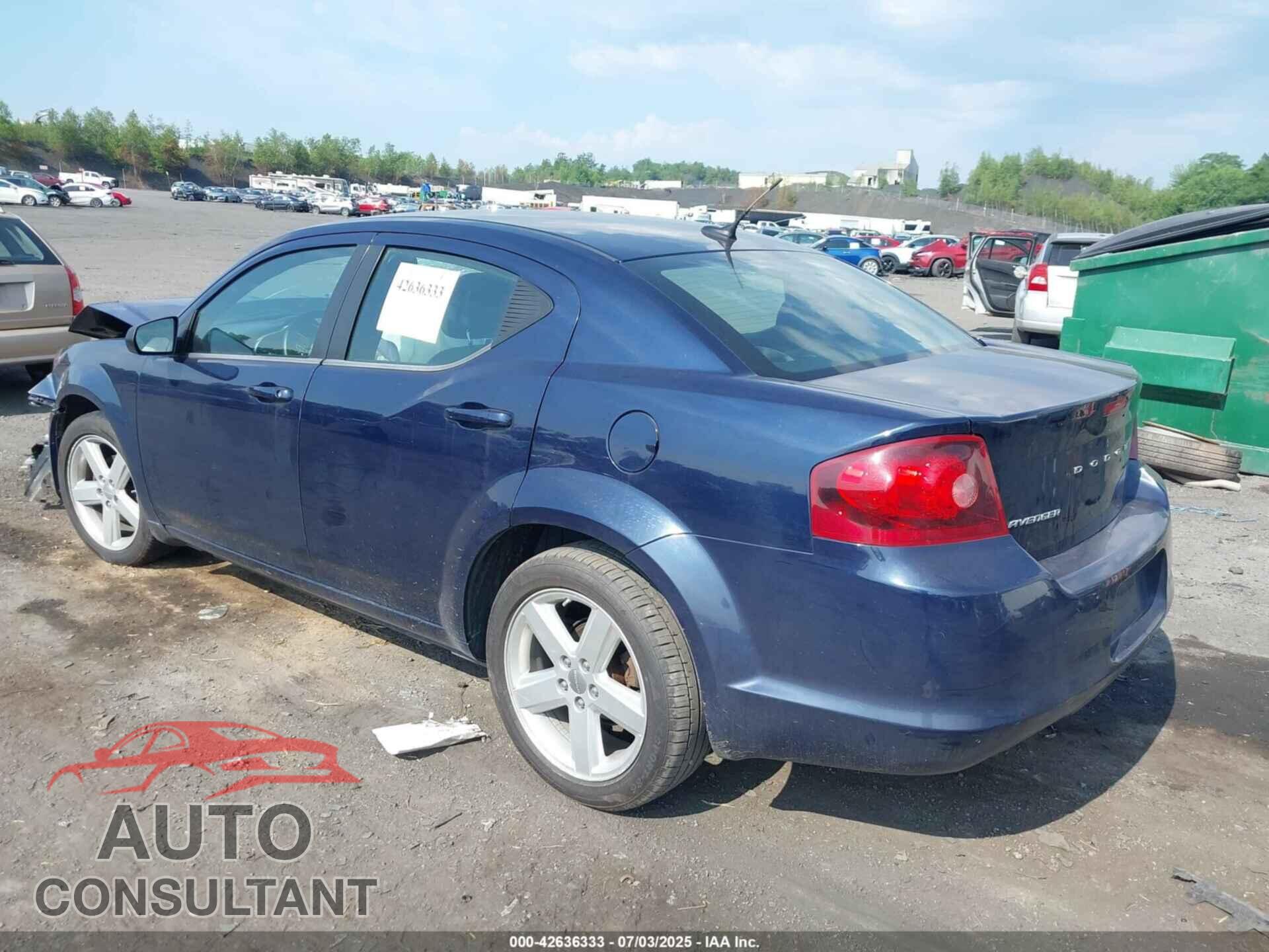 DODGE AVENGER 2013 - 1C3CDZAB5DN681209
