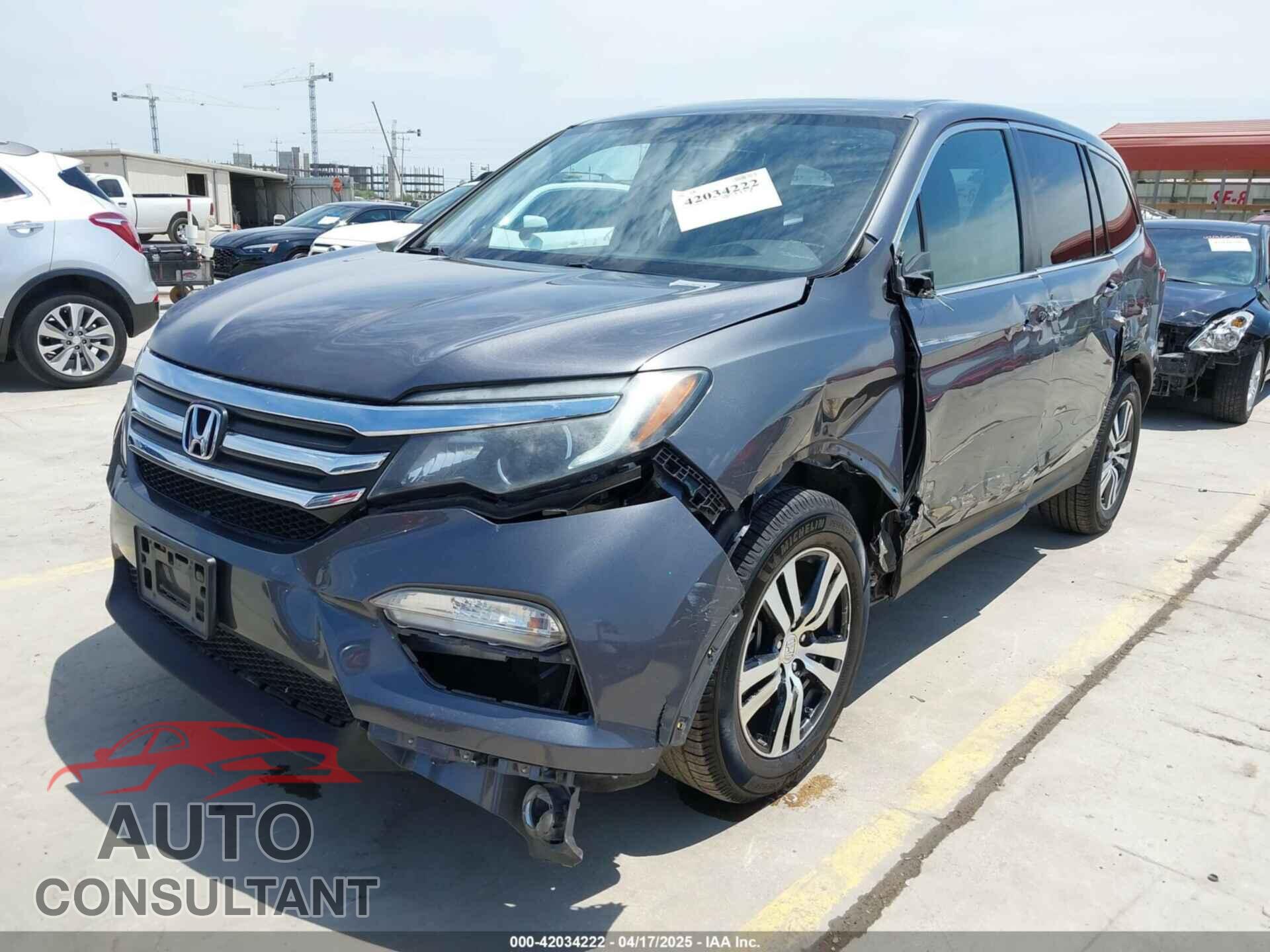 HONDA PILOT 2016 - 5FNYF5H88GB004155