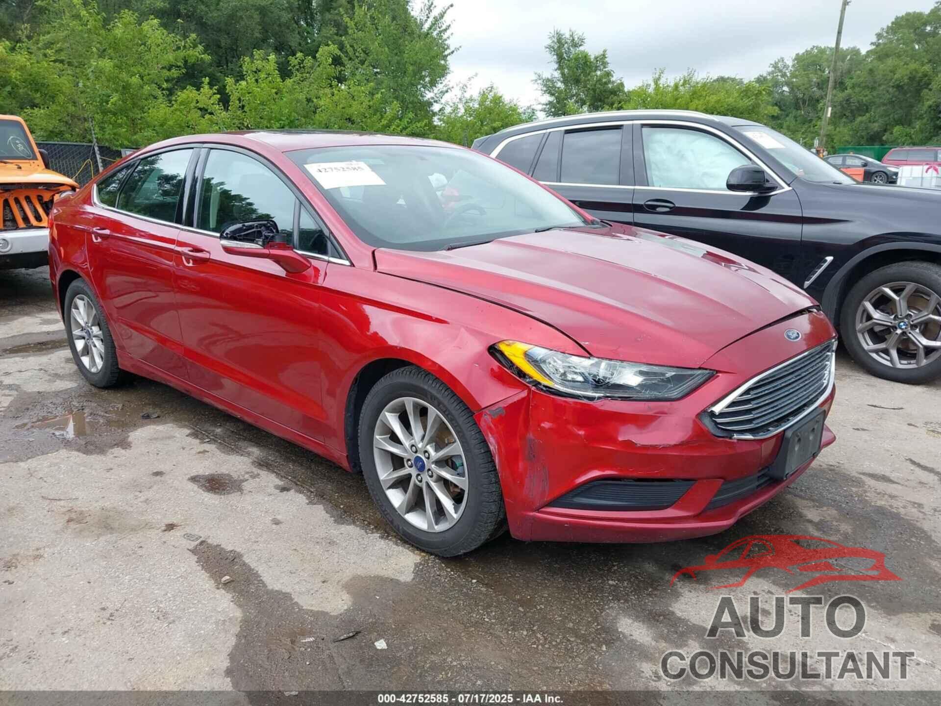FORD FUSION 2017 - 3FA6P0H74HR205474