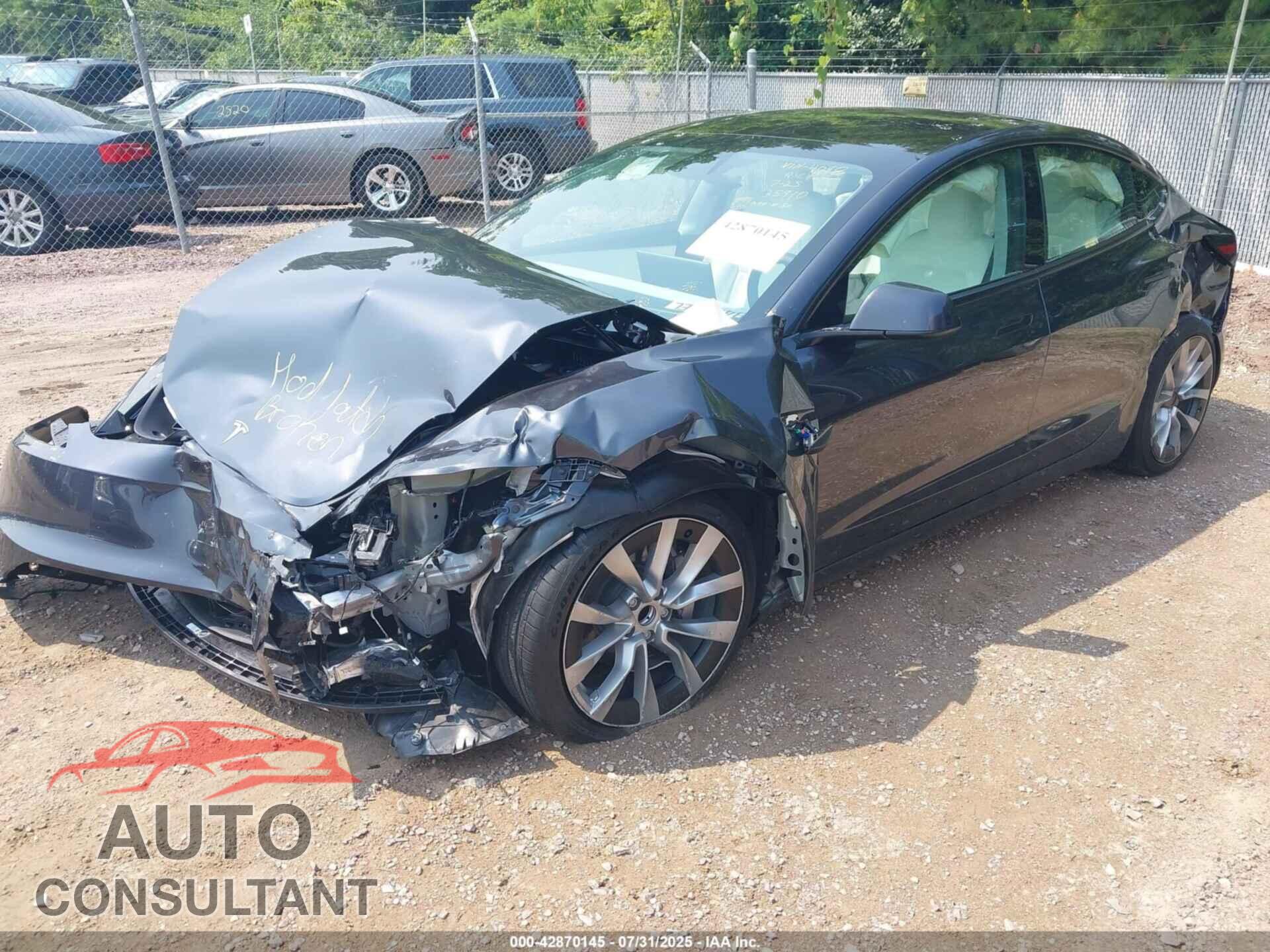 TESLA MODEL 3 2025 - 5YJ3E1EA4SF024098
