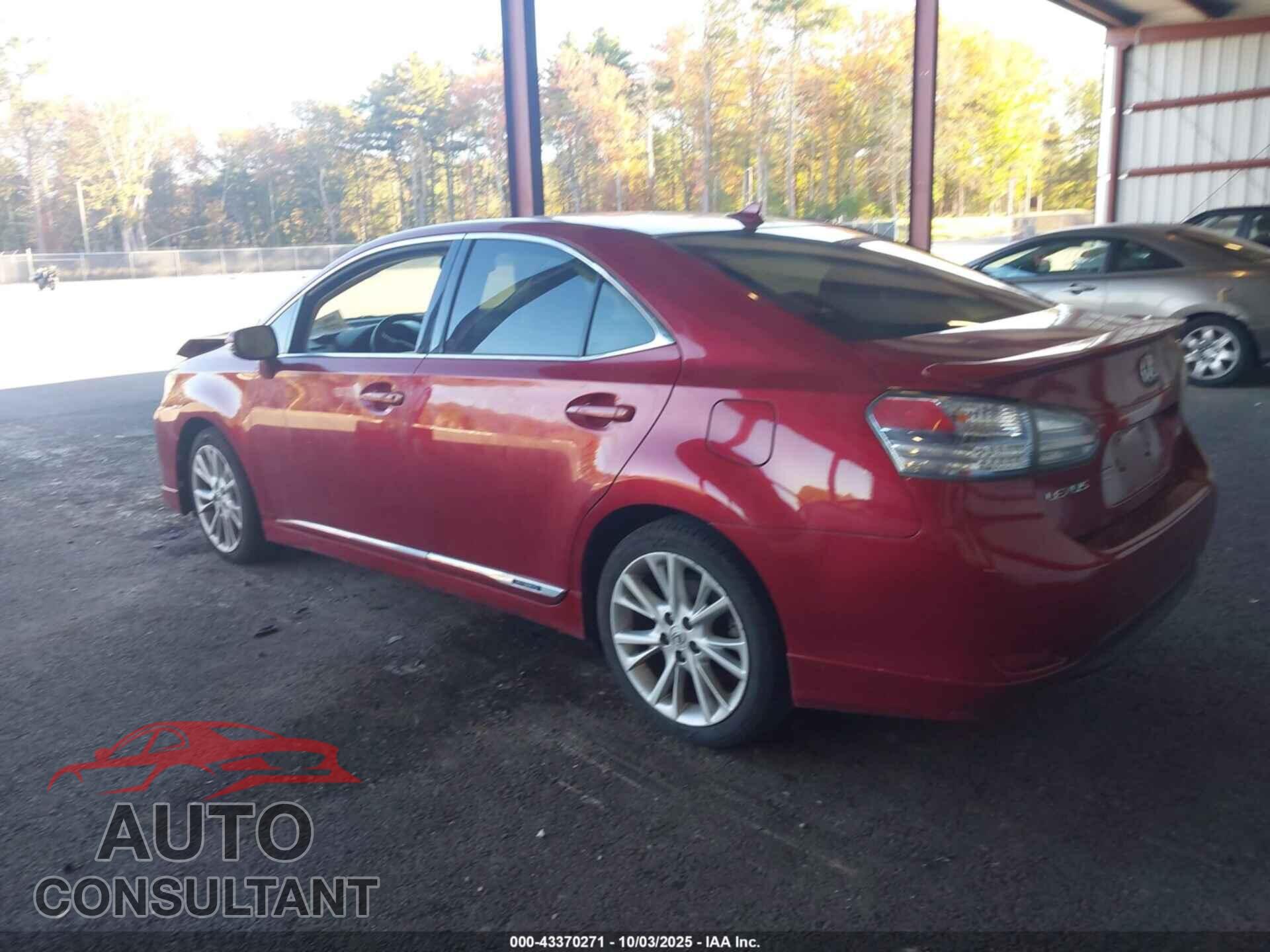 LEXUS HS 250H 2010 - JTHBB1BA6A2010244