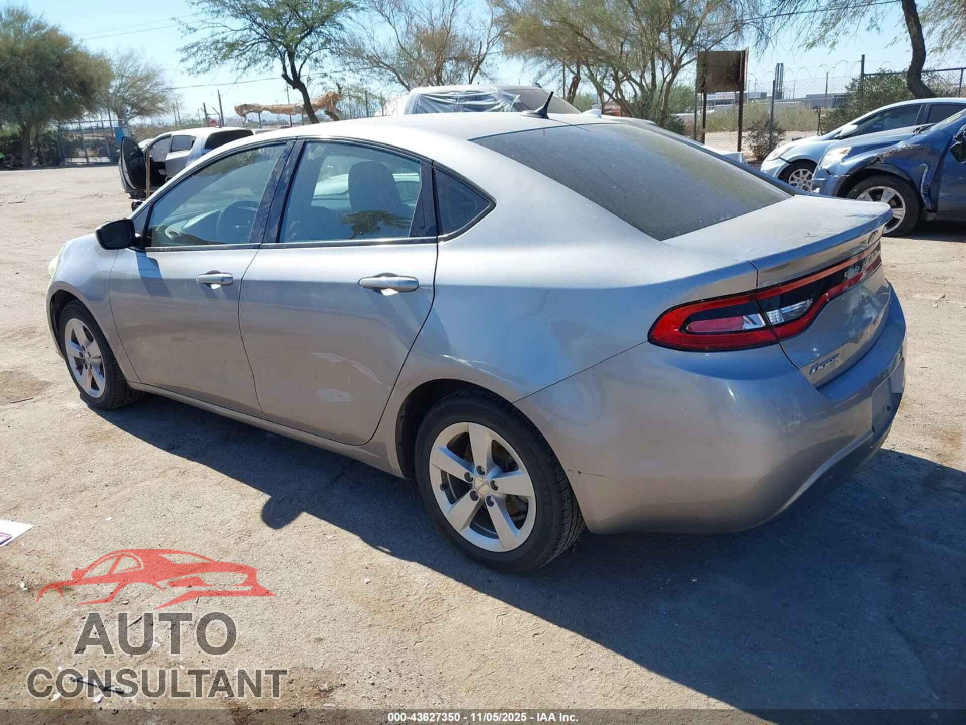 DODGE DART 2016 - 1C3CDFBBXGD701641