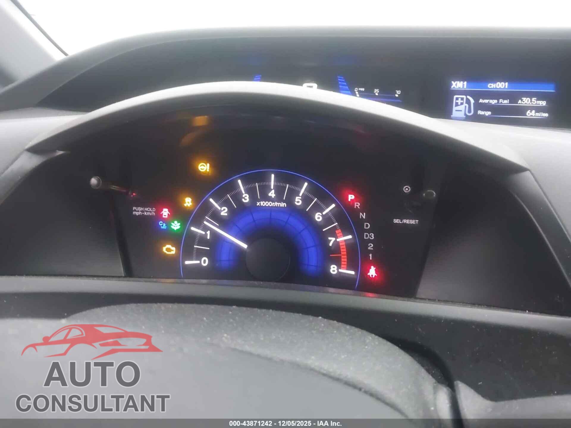 HONDA CIVIC 2012 - 19XFB5F53CE002924