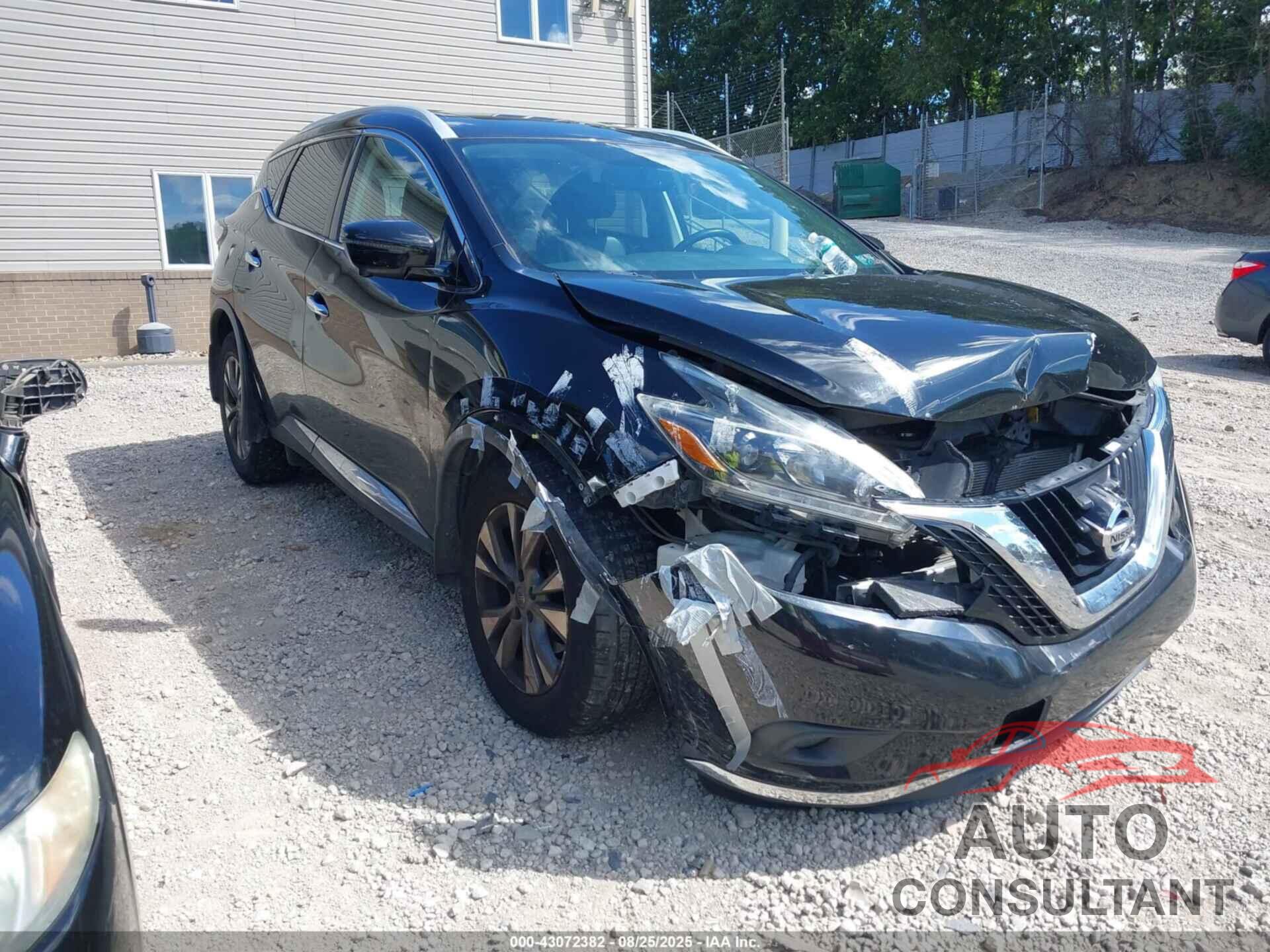 NISSAN MURANO 2018 - 5N1AZ2MH5JN177195