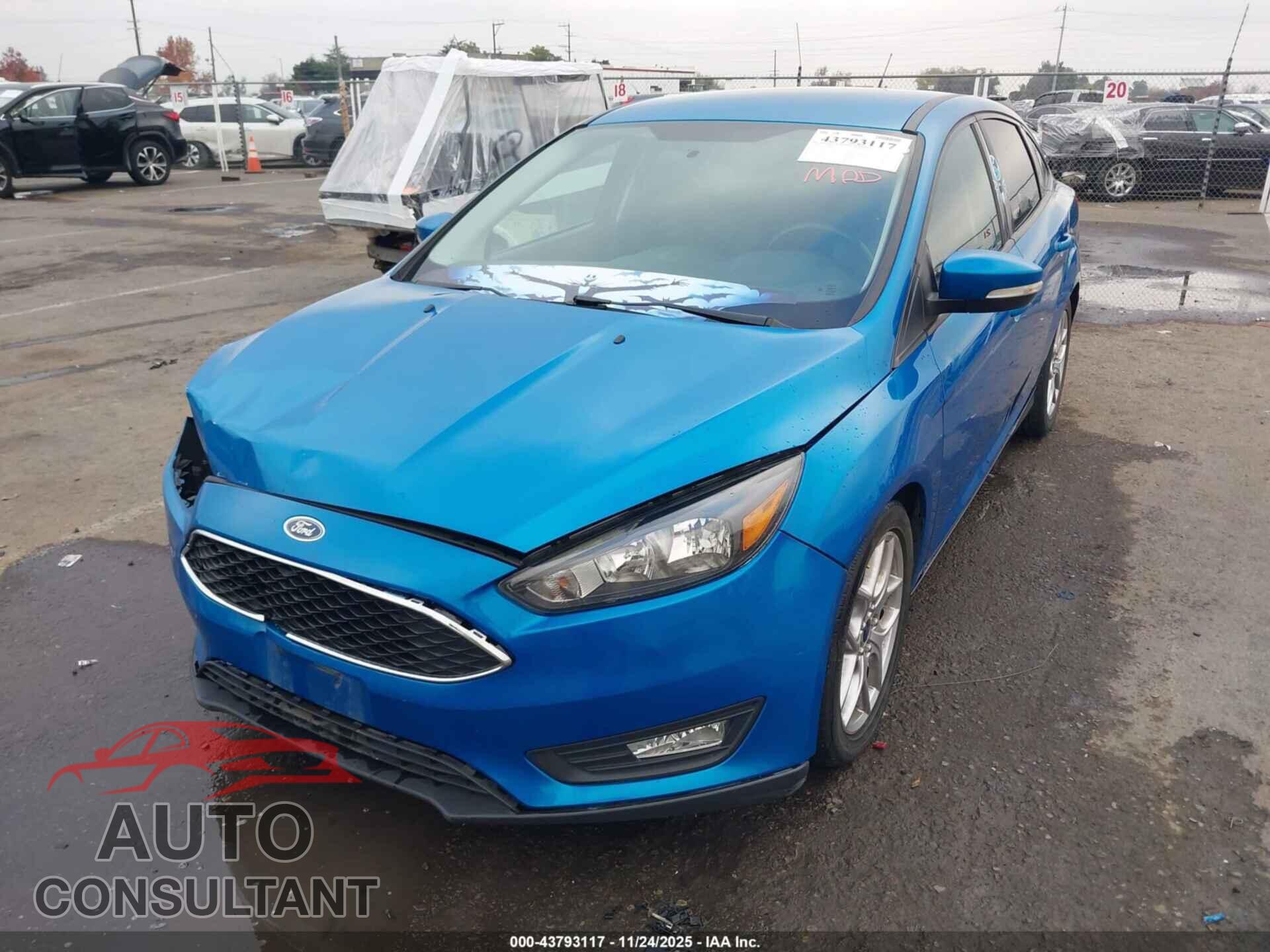 FORD FOCUS 2015 - 1FADP3F24FL375524