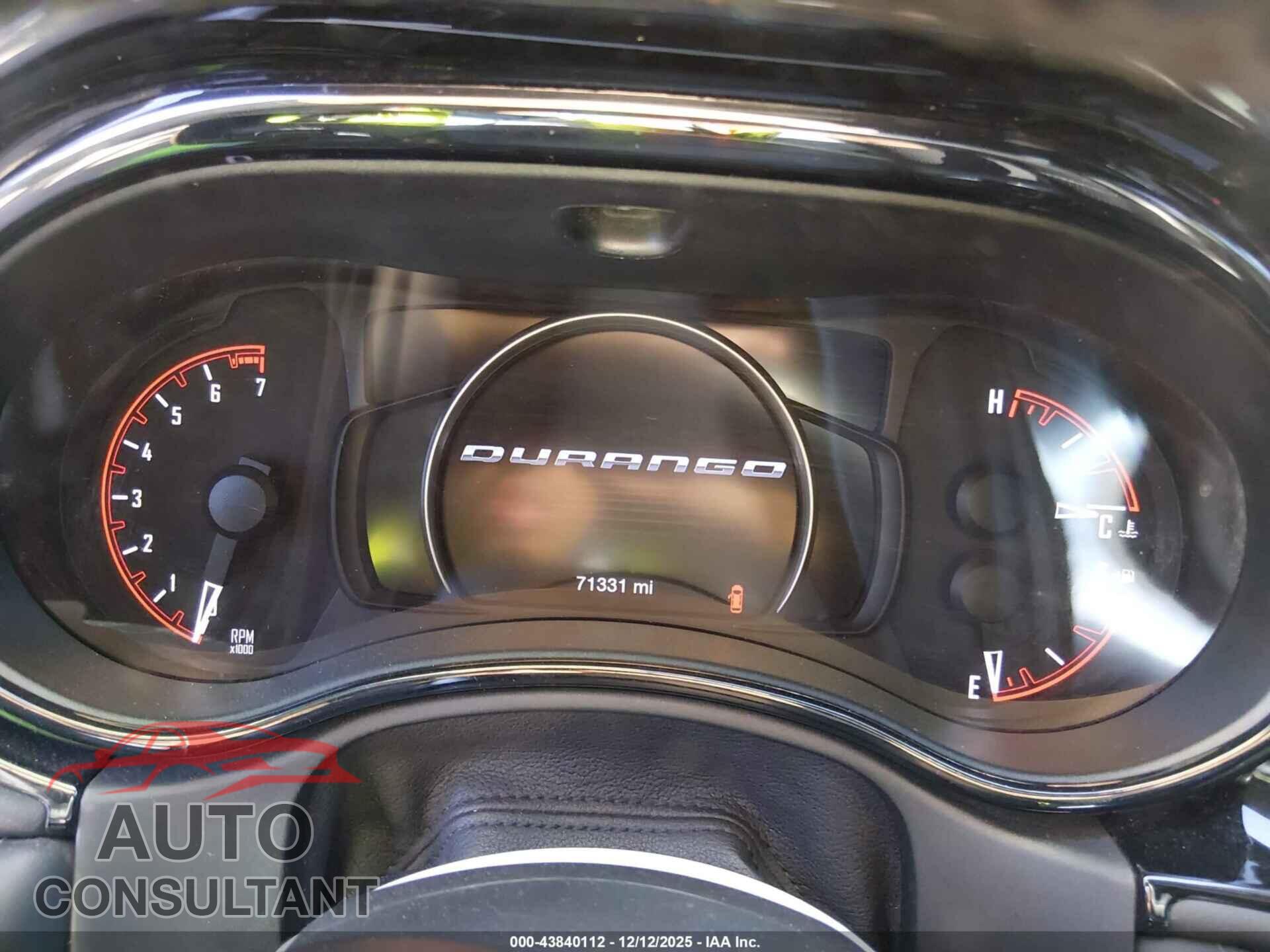 DODGE DURANGO 2021 - 1C4RDJDG0MC522320