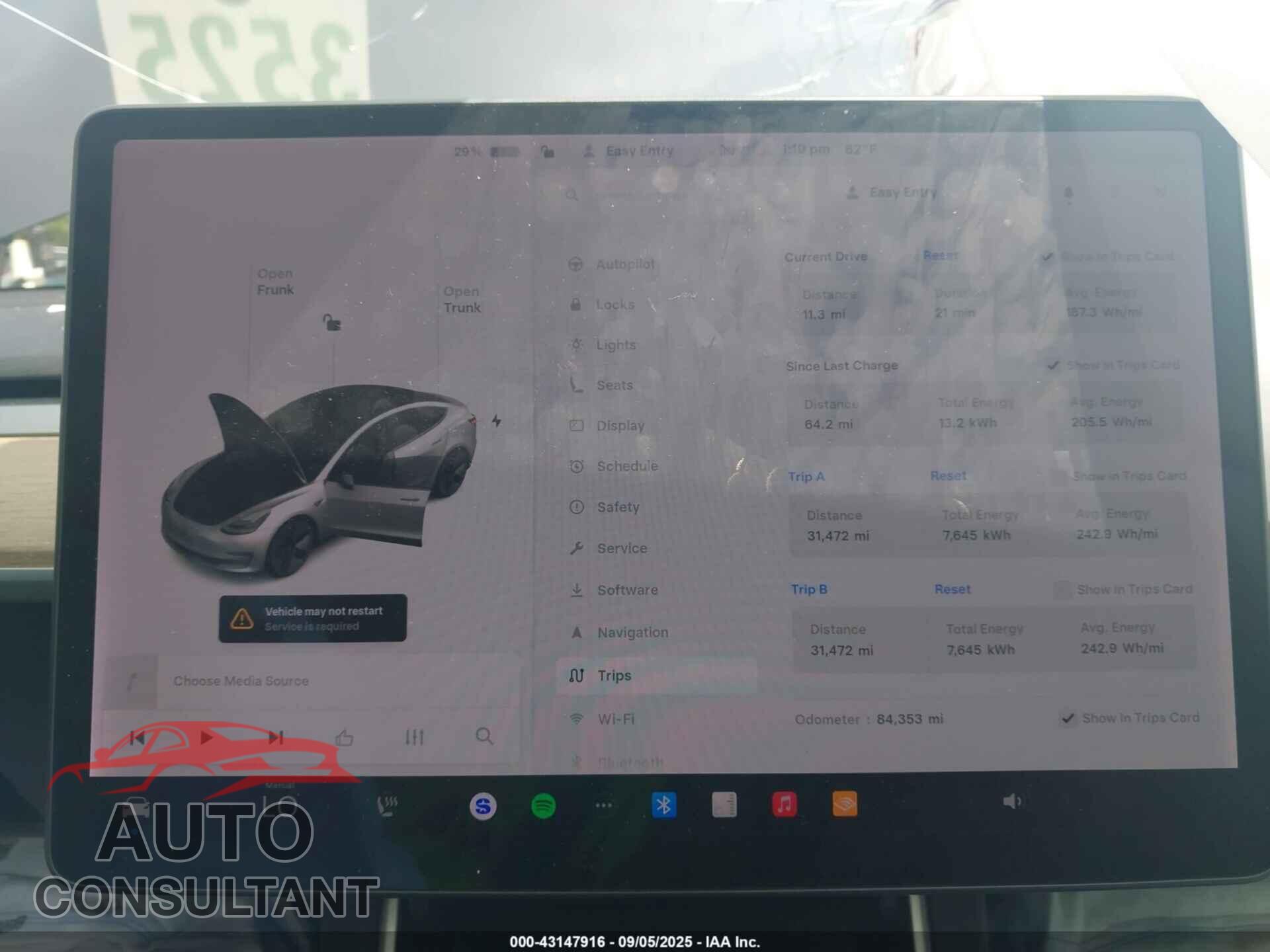 TESLA MODEL 3 2019 - 5YJ3E1EB9KF386517