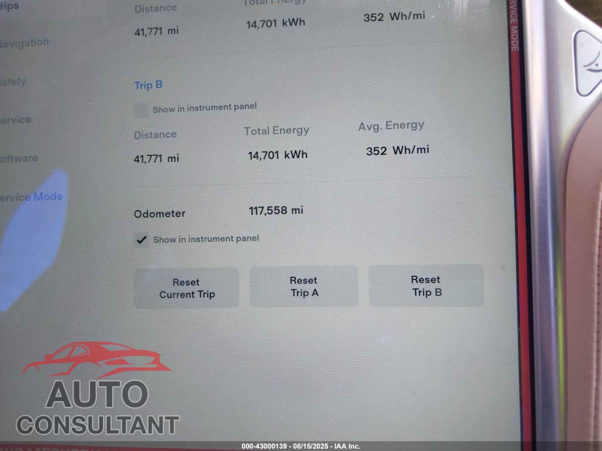 TESLA MODEL S 2015 - 5YJSA1E2XFF114099