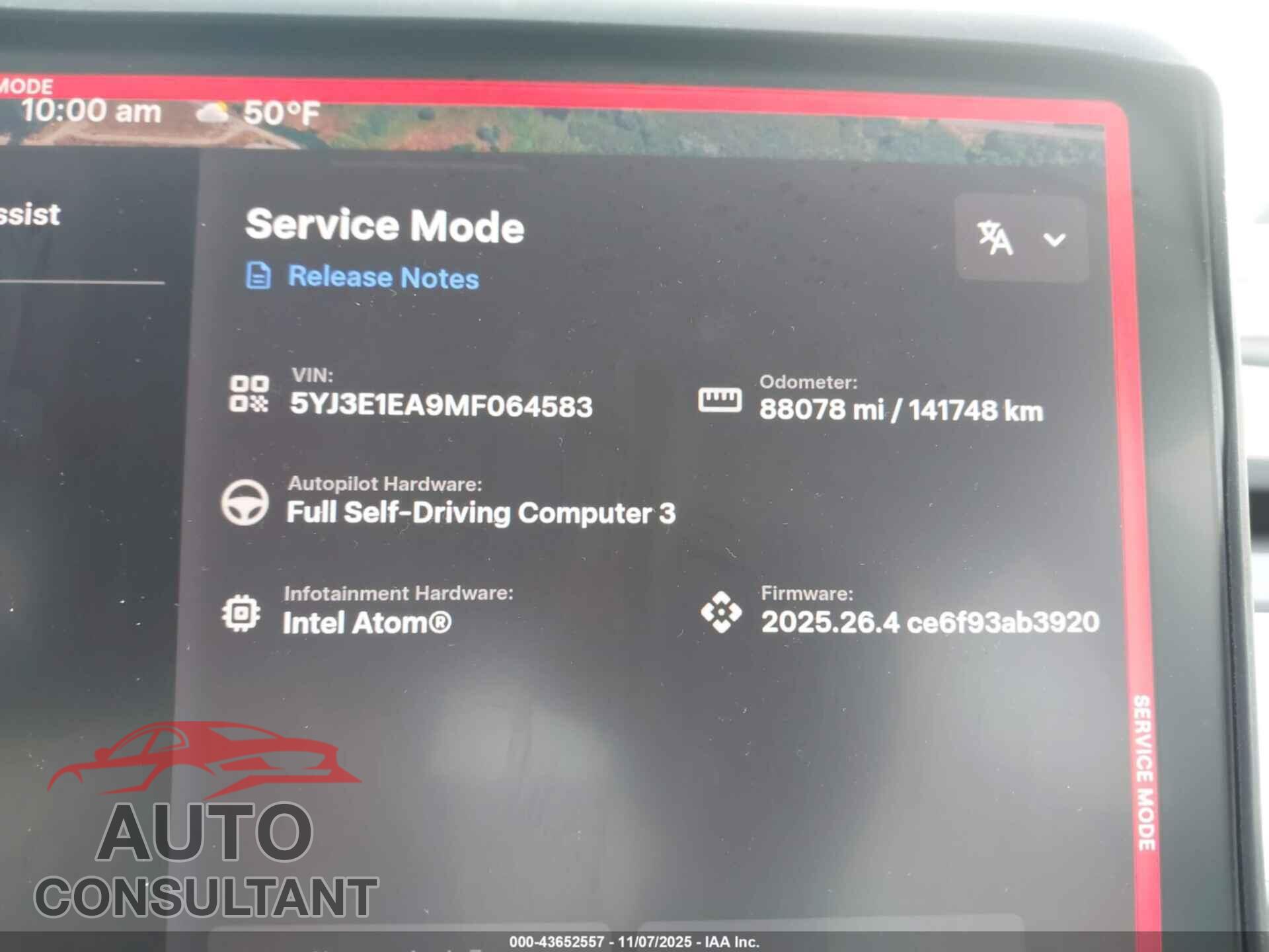 TESLA MODEL 3 2021 - 5YJ3E1EA9MF064583