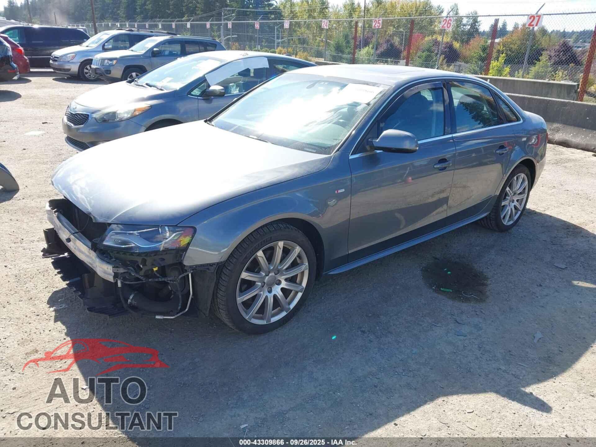 AUDI A4 2012 - WAUFFAFL8CA089747