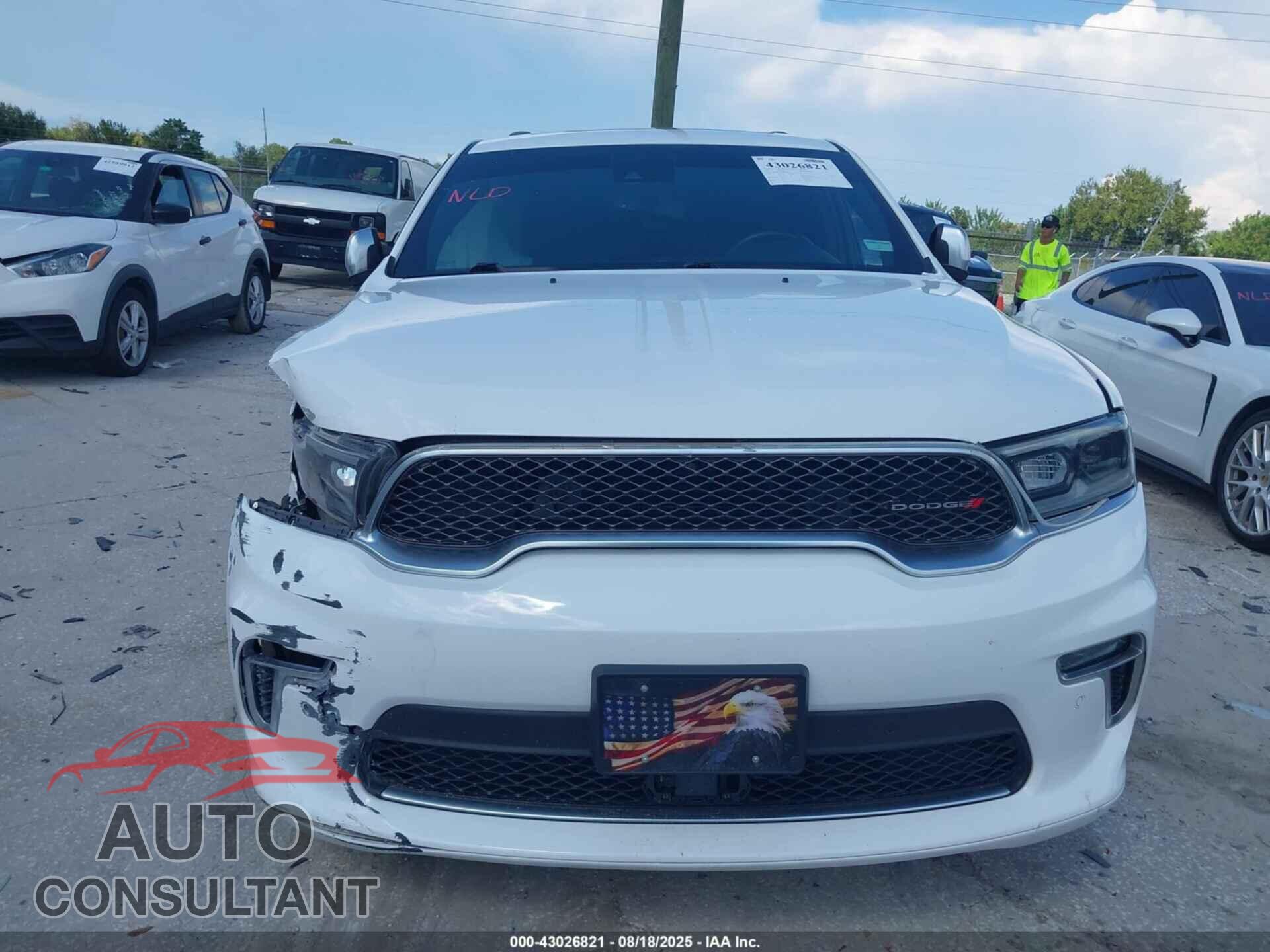 DODGE DURANGO 2021 - 1C4RDJEGXMC886386