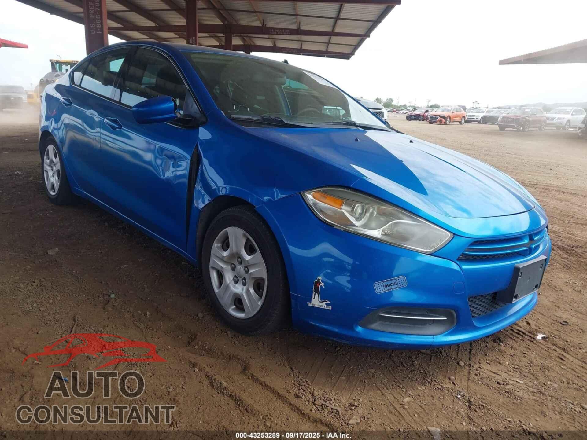 DODGE DART 2015 - 1C3CDFAA2FD390293